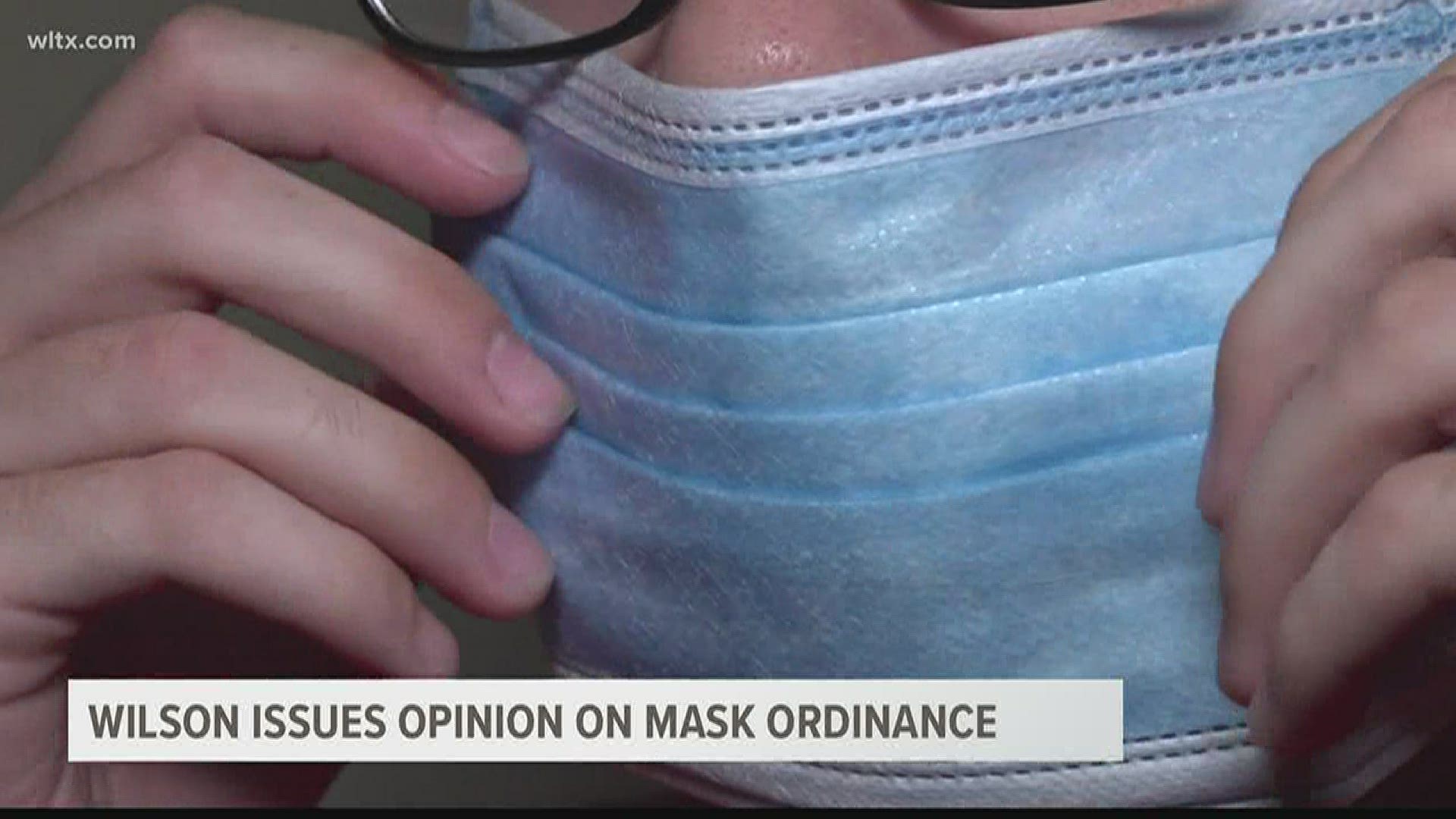 South Carolina Attorney General Alan Wilson said he believes face mask ordinances that are being passed by local governments are legal and constitutional.