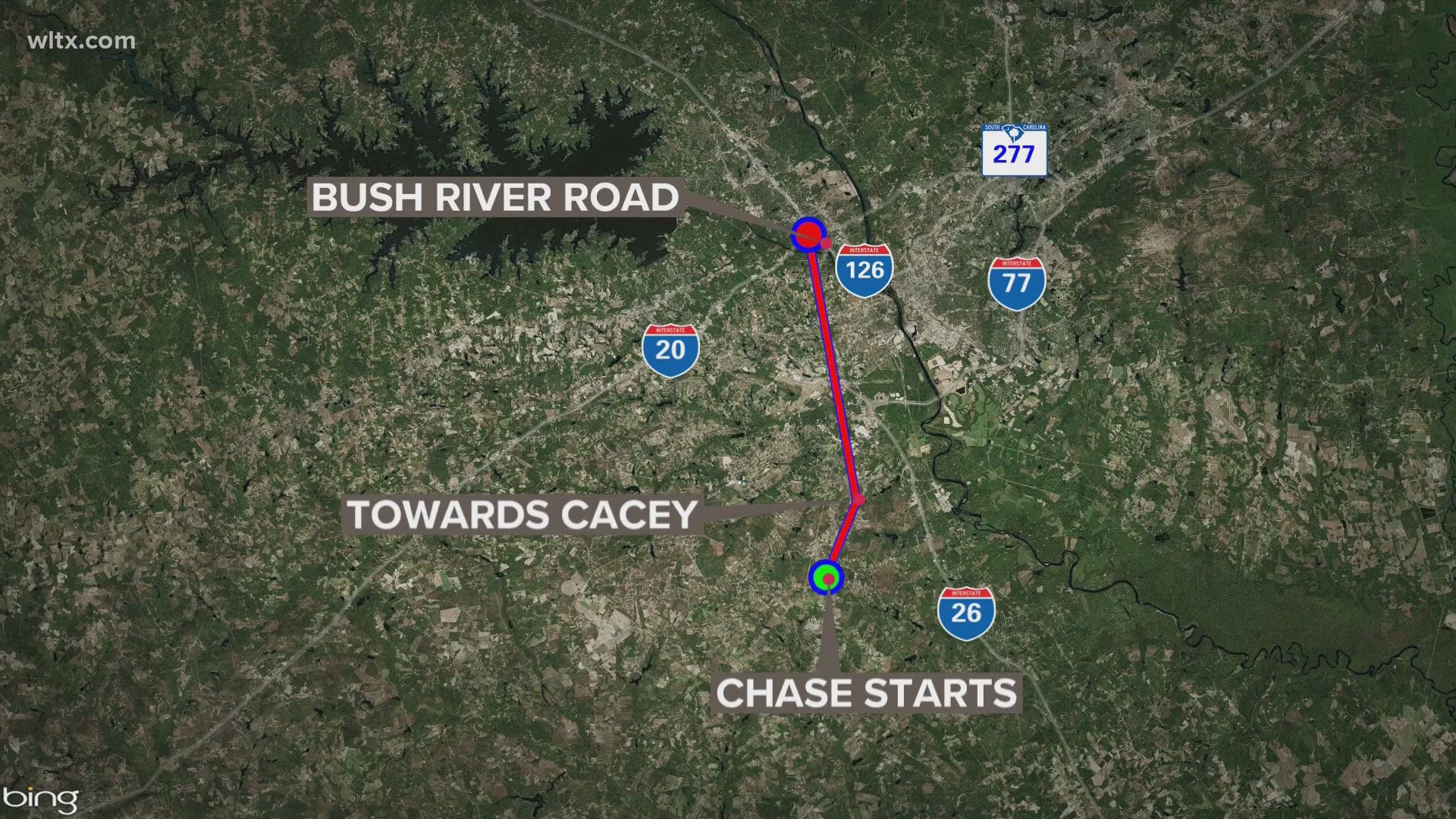 Police arrested a driver after a chase through three counties. It began when he failed to stop for traffic violations and ended when deputies deflated his tires.