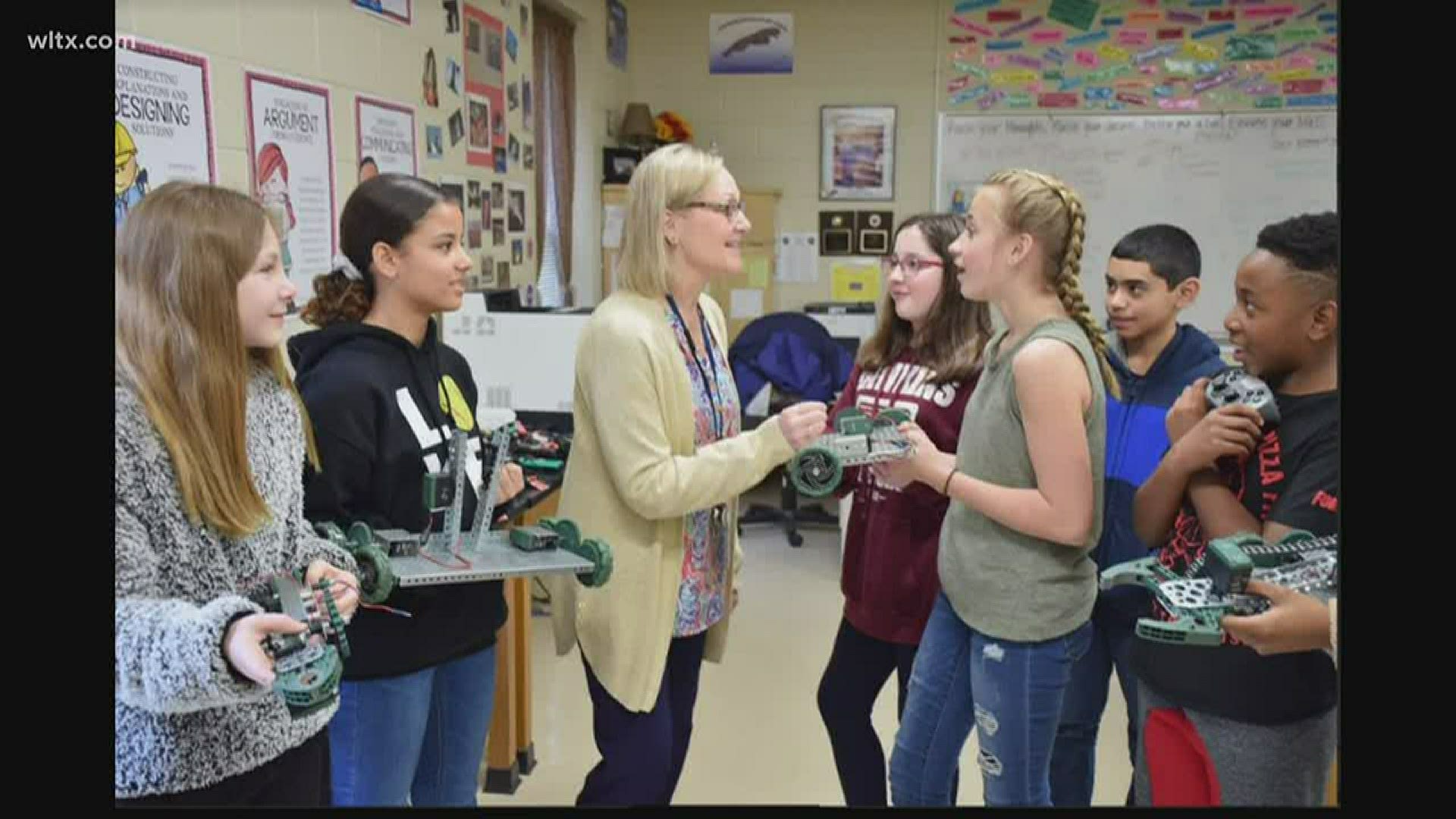 Tracy Elmore a teacher at Lugoff Elgin Middle School was the 2nd teacher in SC named STEM educator of the year