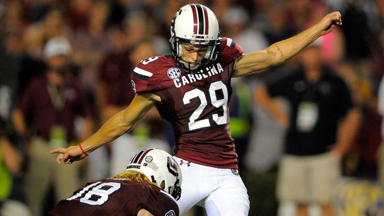 Kicker Elliott Fry signs with the Carolina Panthers