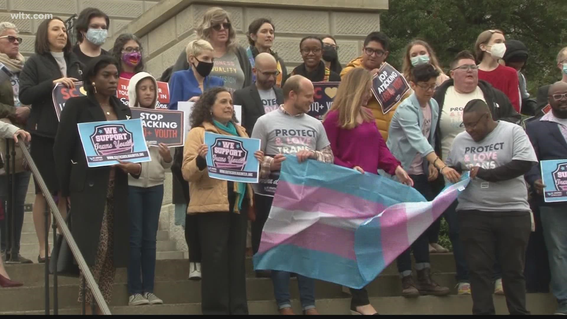 A controversial bill that aims to ban transgender students from women's sports teams drew crowds to the State House.