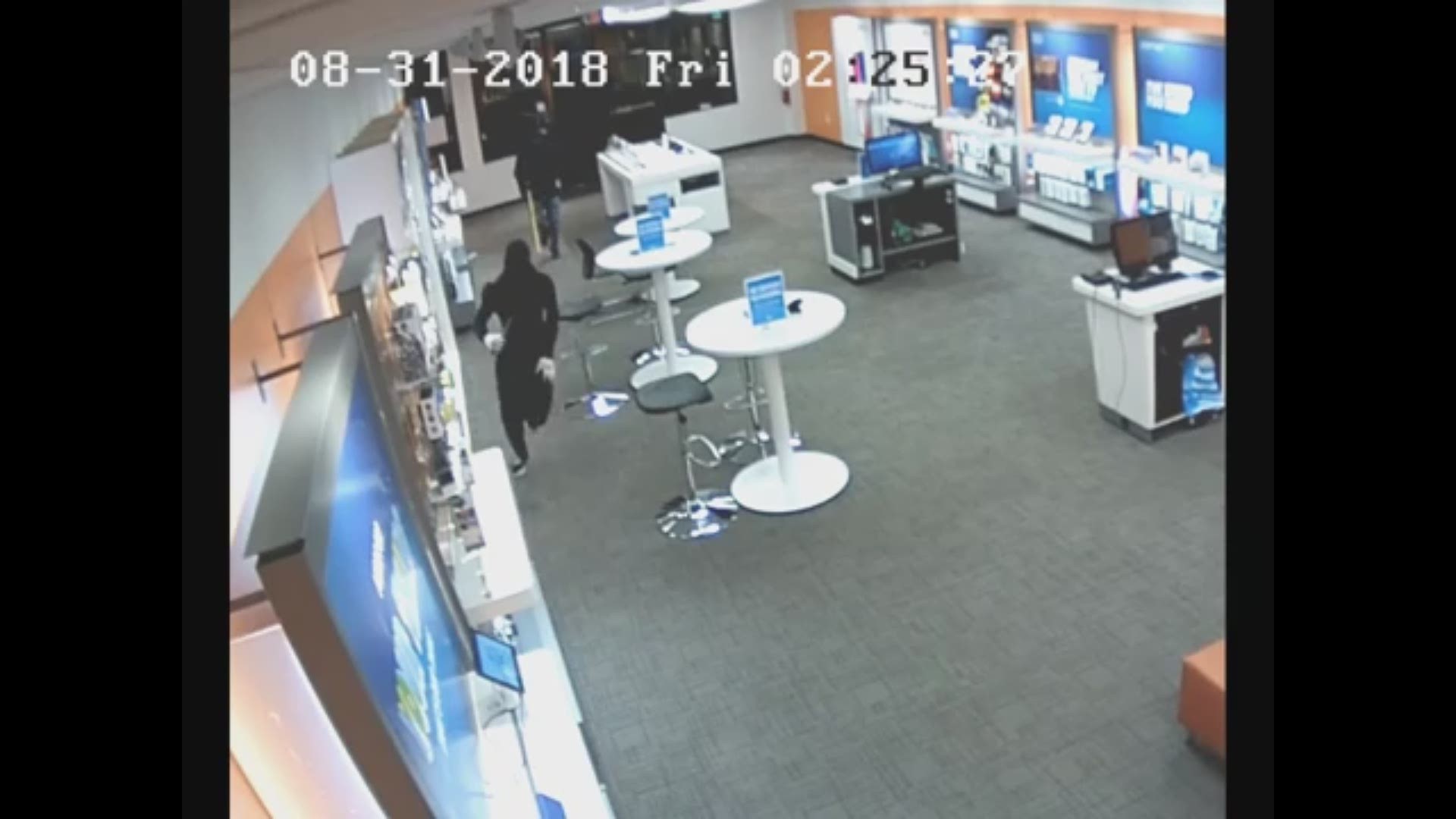 Deputies say three suspects cause thousands of dollars in damages trying to steal phones from AT&T at 7372 Two Notch Road around 2:20 a.m. on August 31.