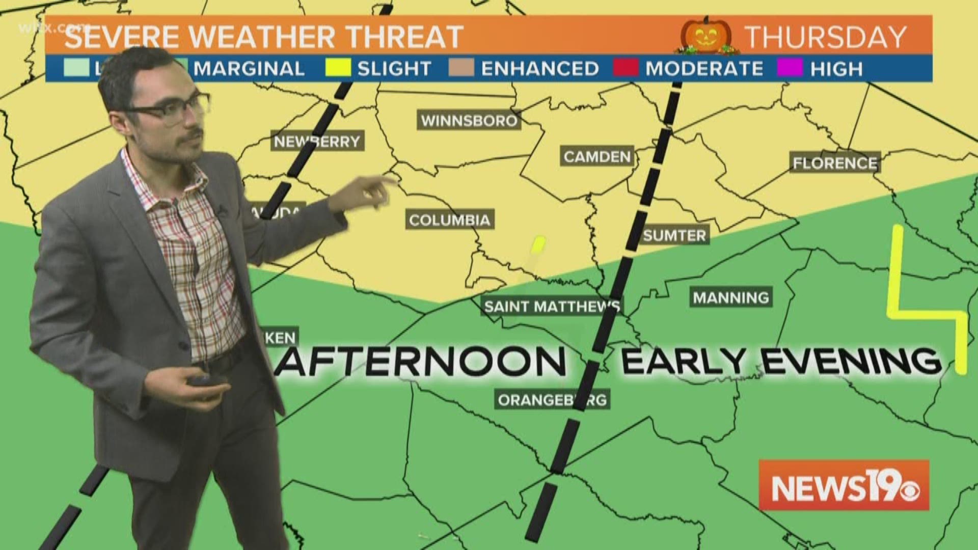Severe storms possible during trick or treating on Halloween | wltx.com