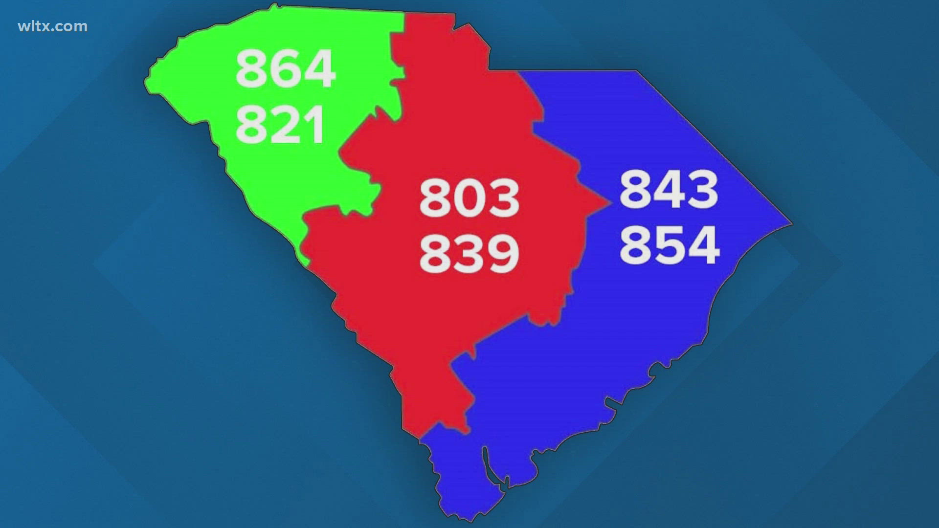 The 821 area code will cover parts of Greenville, Anderson and Spartanburg counties.