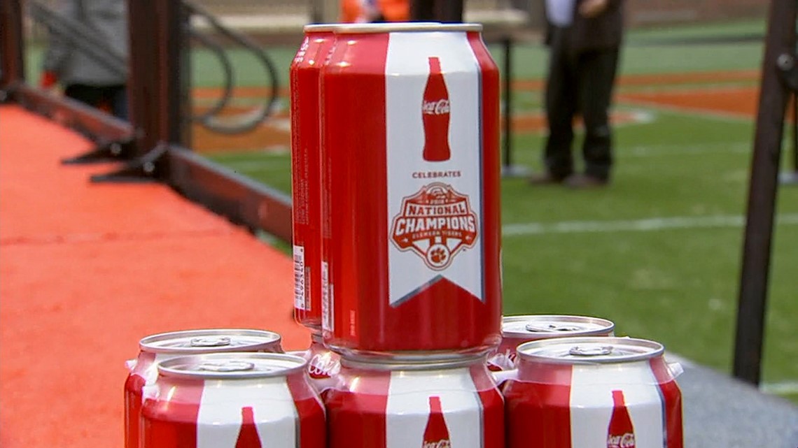 Clemson National Champion Coke Cans Revealed Wltxcom