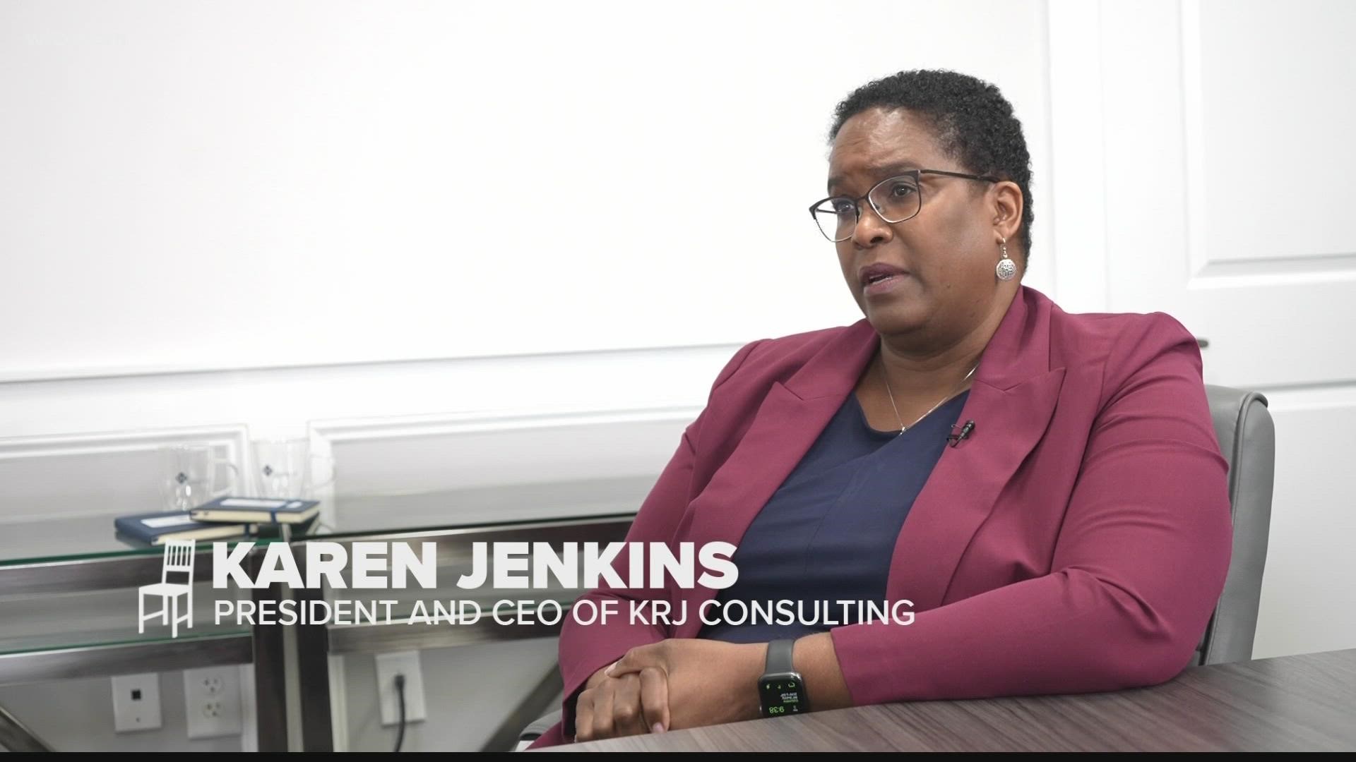 Karen Jenkins, President and CEO of KRJ Consulting, has been named Chair-Elect of the Columbia Chamber of Commerce. She's the 1st black woman to hold this position.