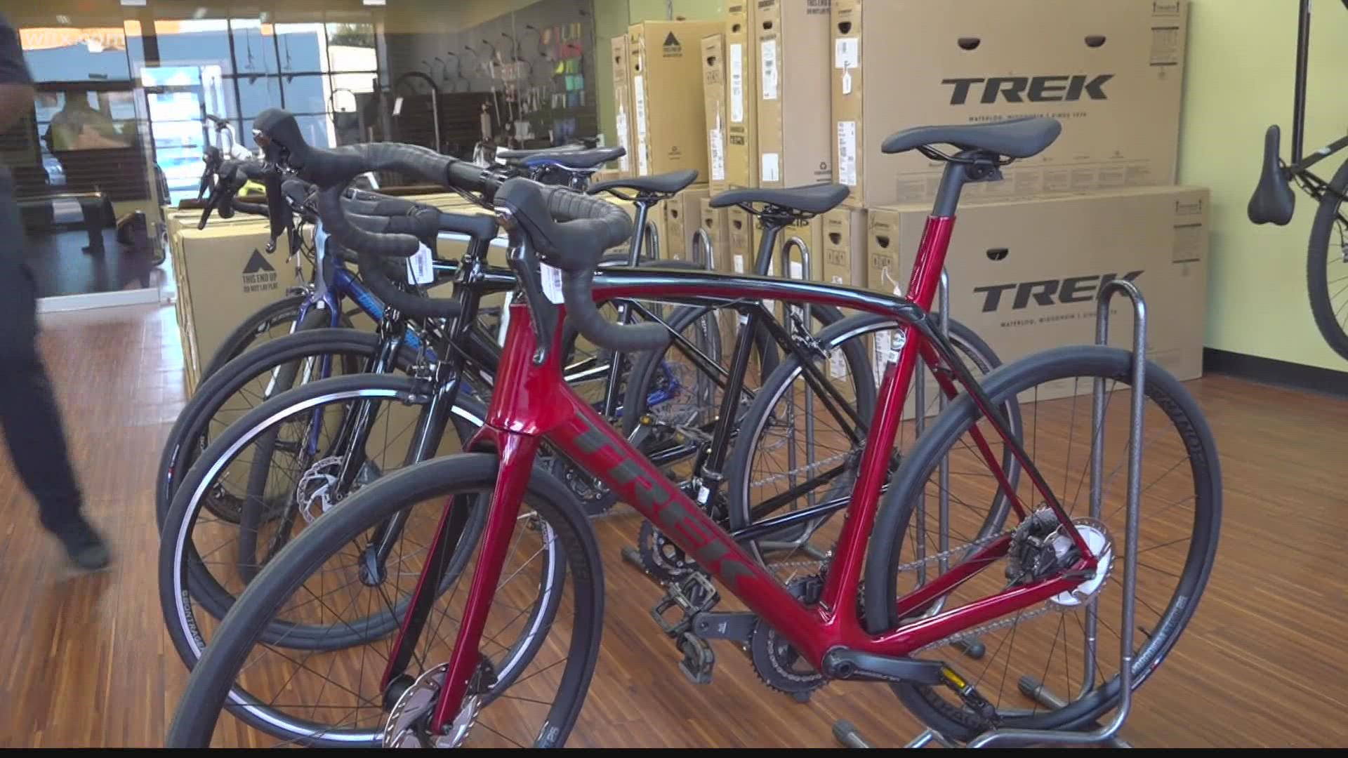 Some models of bicycles are taking months to get to retailers.