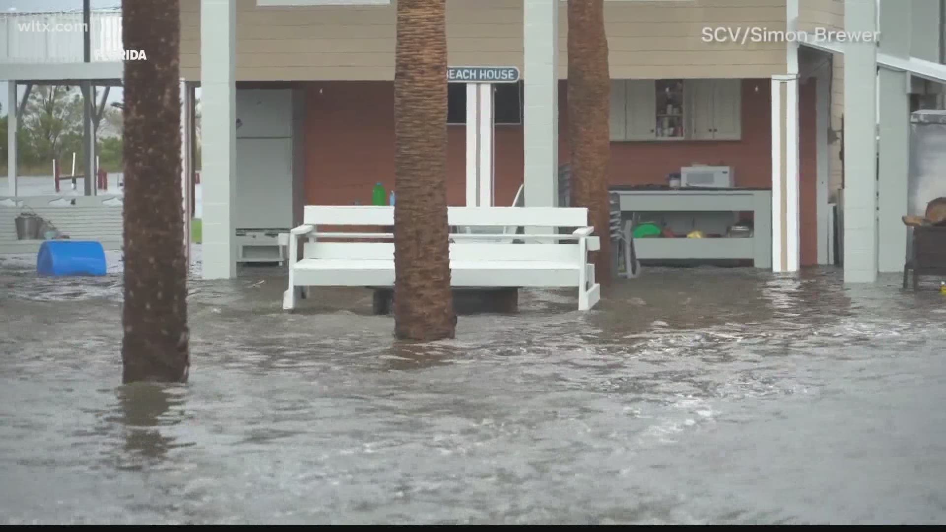 Se esperan condiciones de tormenta tropical a lo largo de gran parte de la costa de Carolina del Sur desde el miércoles hasta la madrugada del jueves.