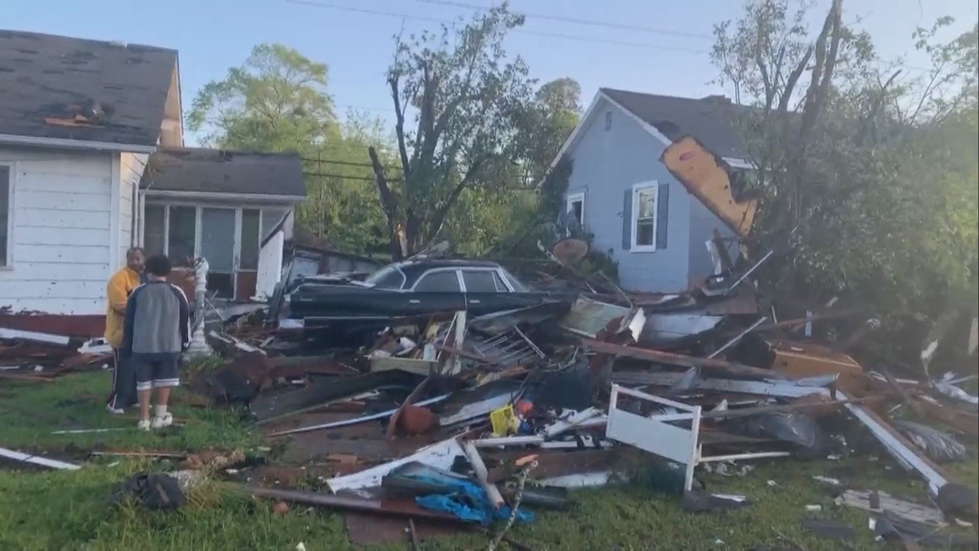 At least one person is dead in the Upstate of South Carolina from Monday morning's violent storms that move through the state.