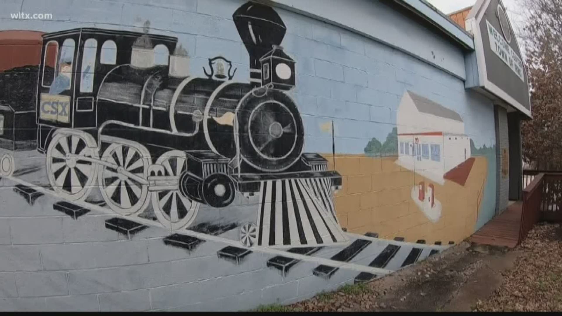 The mural depicted some of the history of Irmo