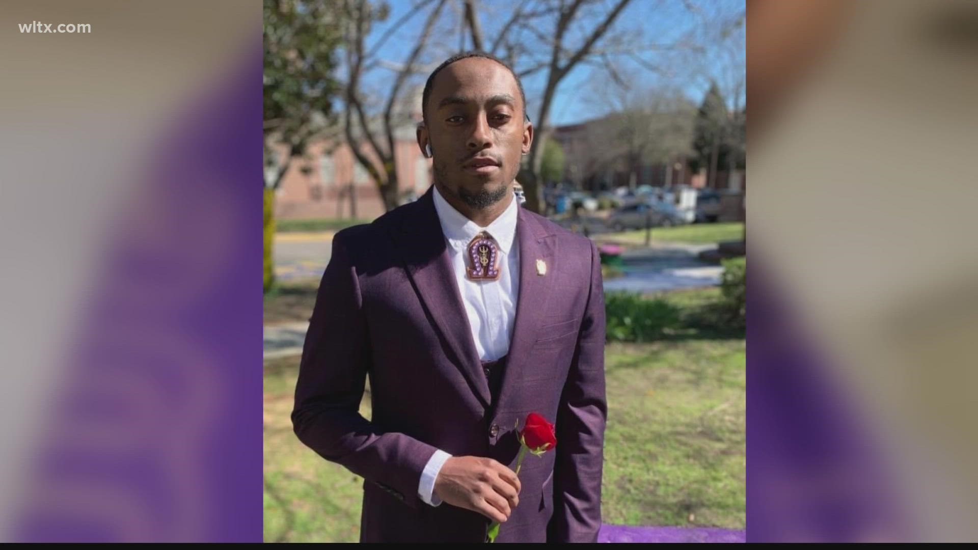 Authorities and family say a 25-year-old Benedict College alum died after being struck by a car on Saturday night just outside of Columbia.