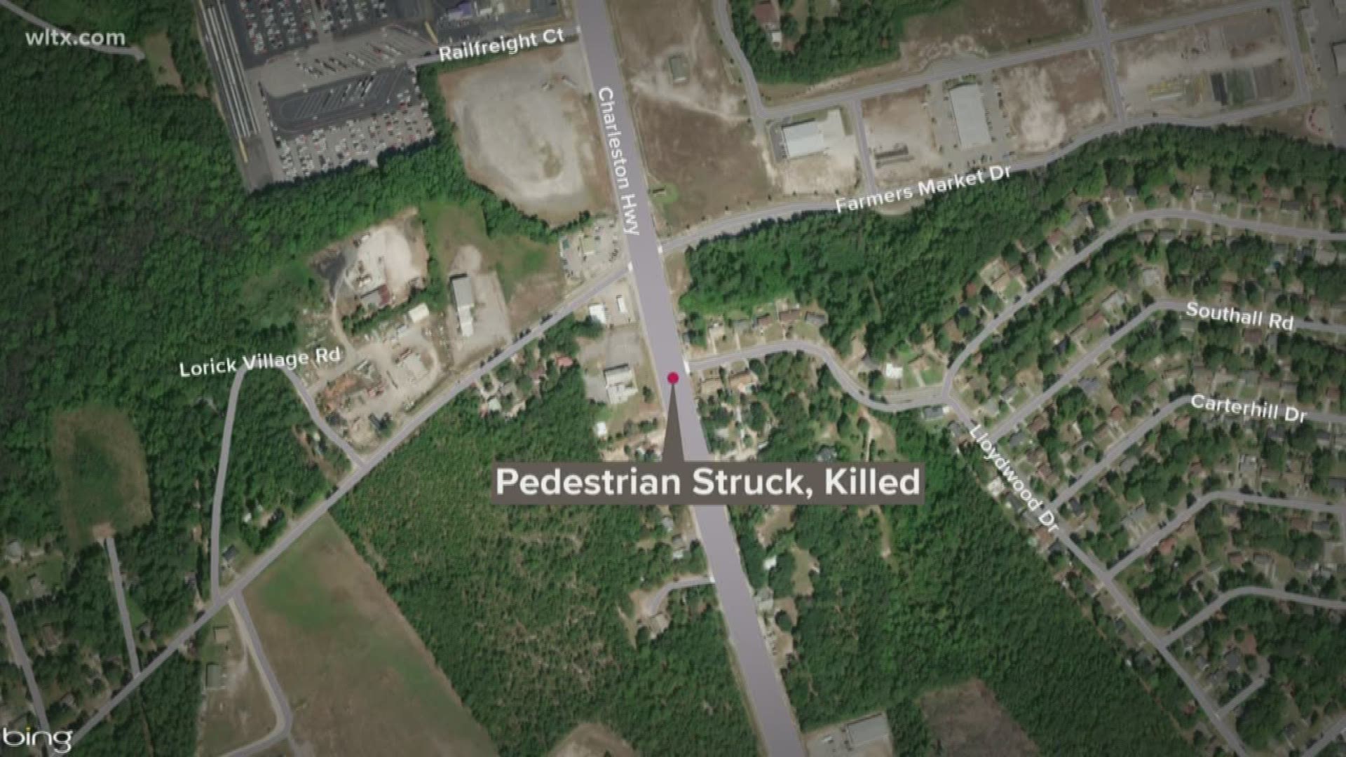 Troopers said a pedestrian was struck and killed by a motorcycle on Highway 321 in Lexington County.