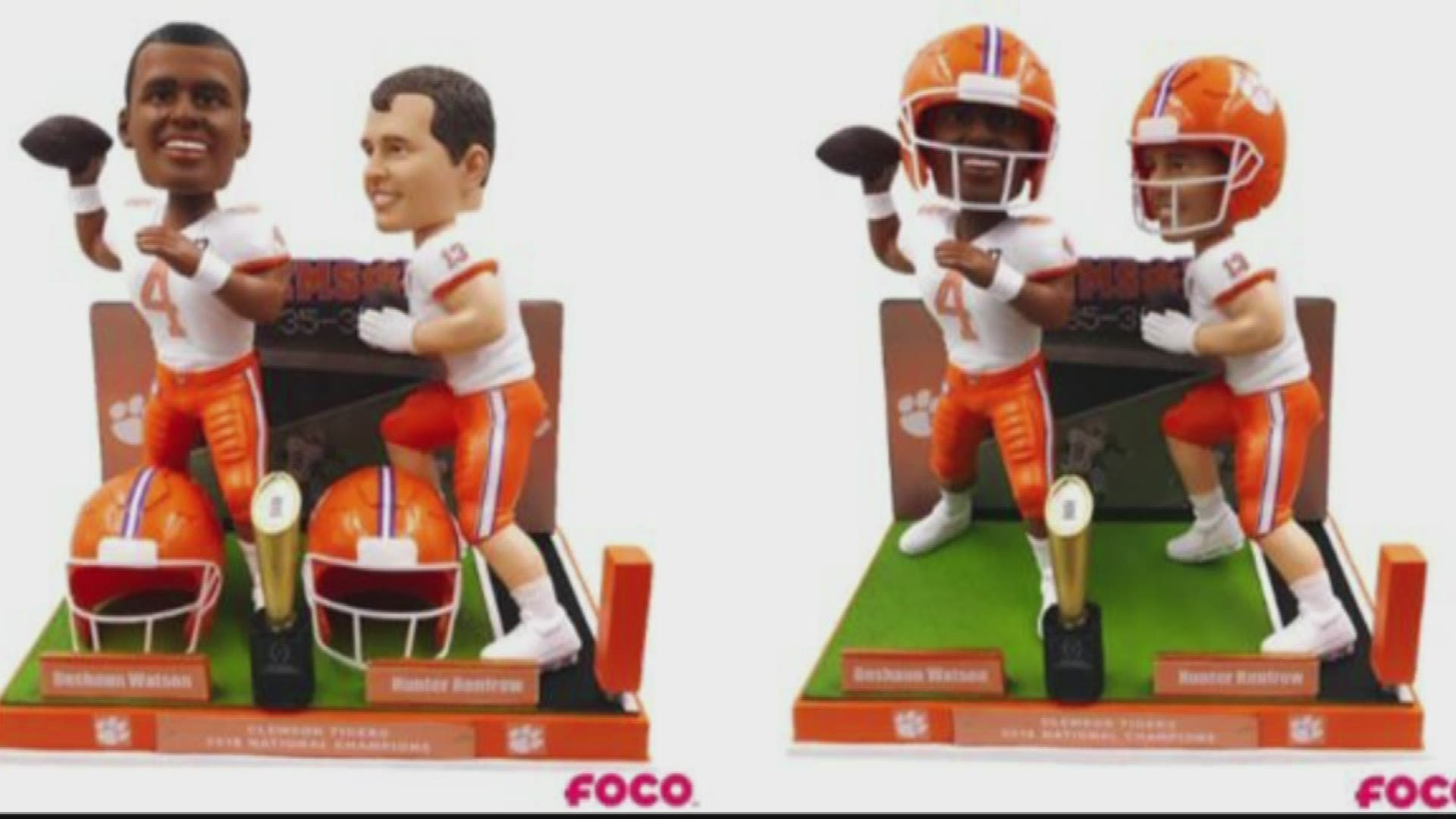 A new bobble-head has been released to commemorate Clemson's historic play in the 2016 National Championship game.