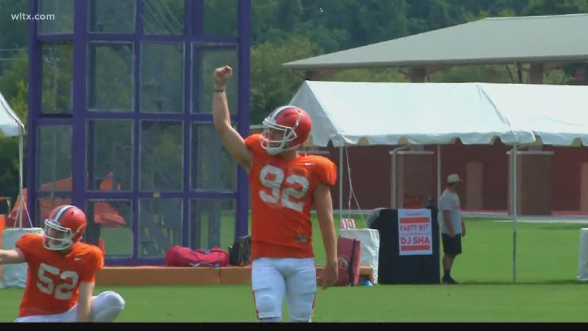 Clemson kicker Greg Huegel has made it back from a horrendous knee injury which he suffered last September.