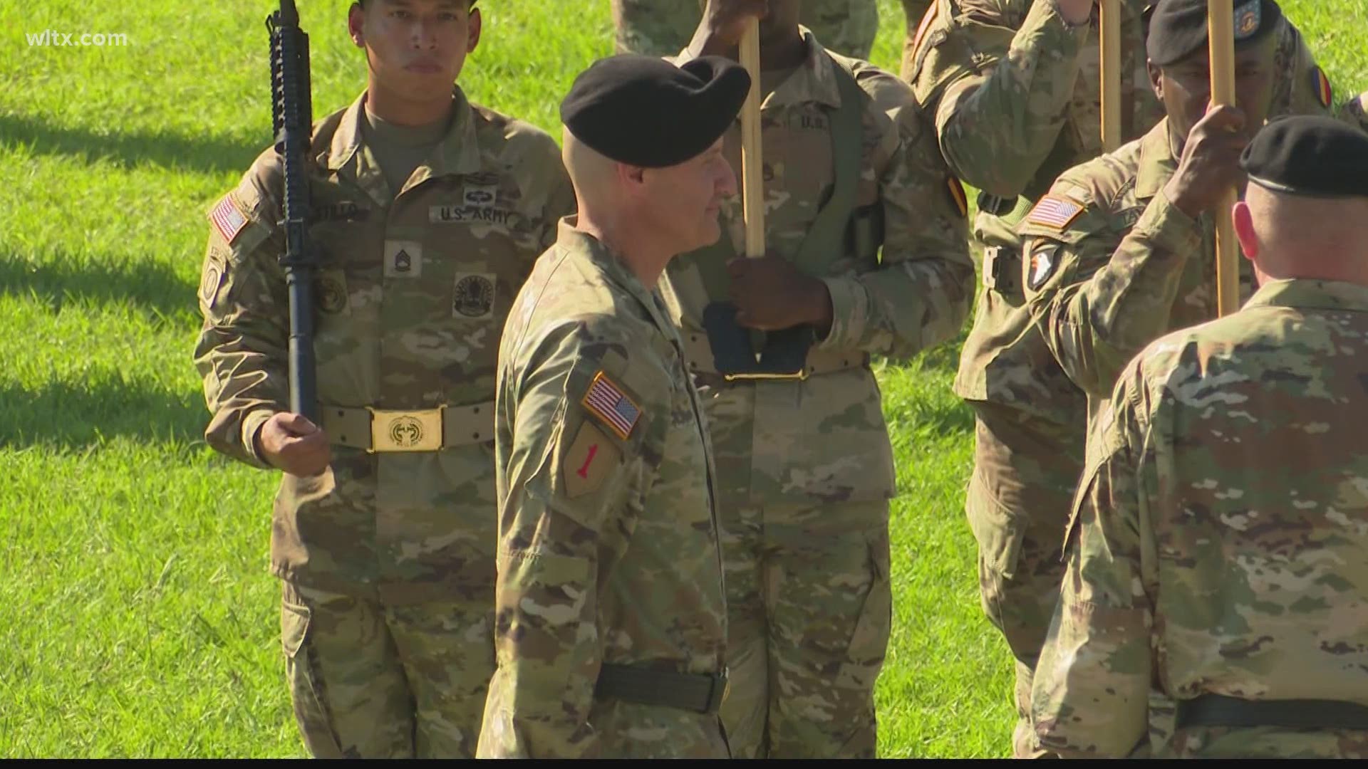 The Army base held a change of command ceremony to welcome Brig. General Patrick Michaelis.