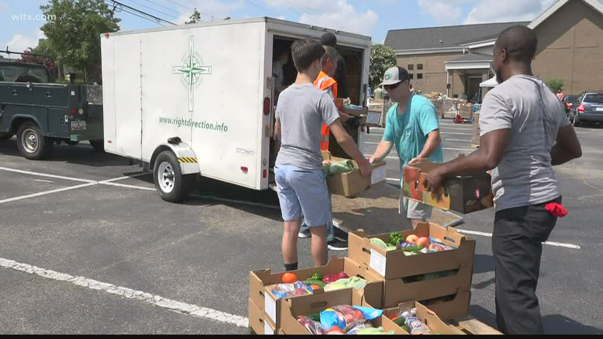 Each Thursday in July and August, people in the Midlands can receive a box of free fresh produce at Columbia First Nazarene.