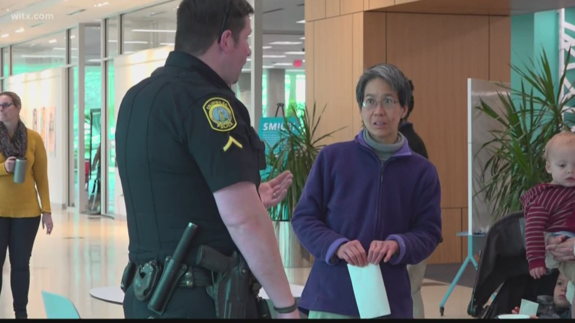 People had a chance to meet with Columbia Police officers, ask questions and voice concerns over a cup of hot chocolate at the Richland Library