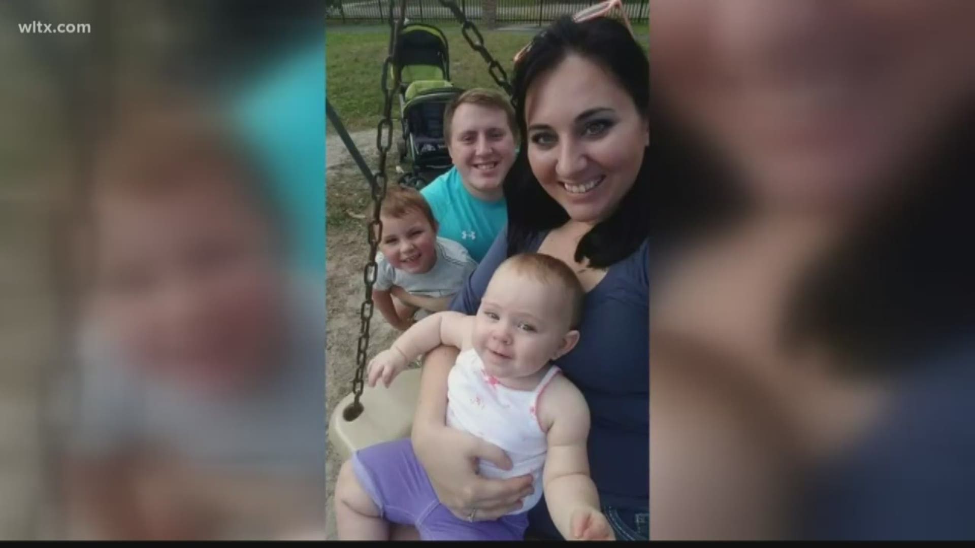 Joshua Stanley's wife struck a 9-foot alligator that was on I-95, then her car struck a tree and caught fire.  Both his wife and two children were killed in the crash.