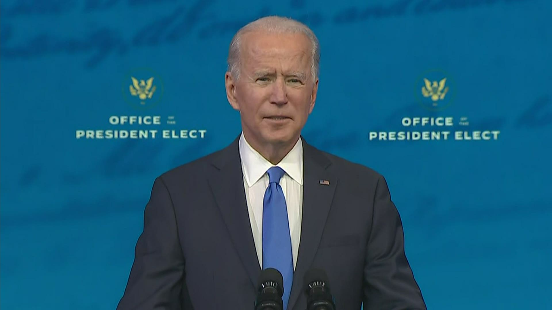 President-Elect Joe Biden took aim at President Trump's election challenges hours after the Electoral College reaffirmed Biden's victory.