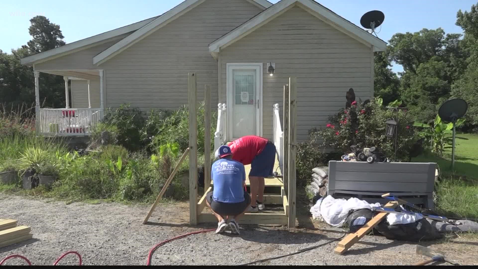 Carpenters for Christ helping those with wheelchair ramps in Orangeburg.