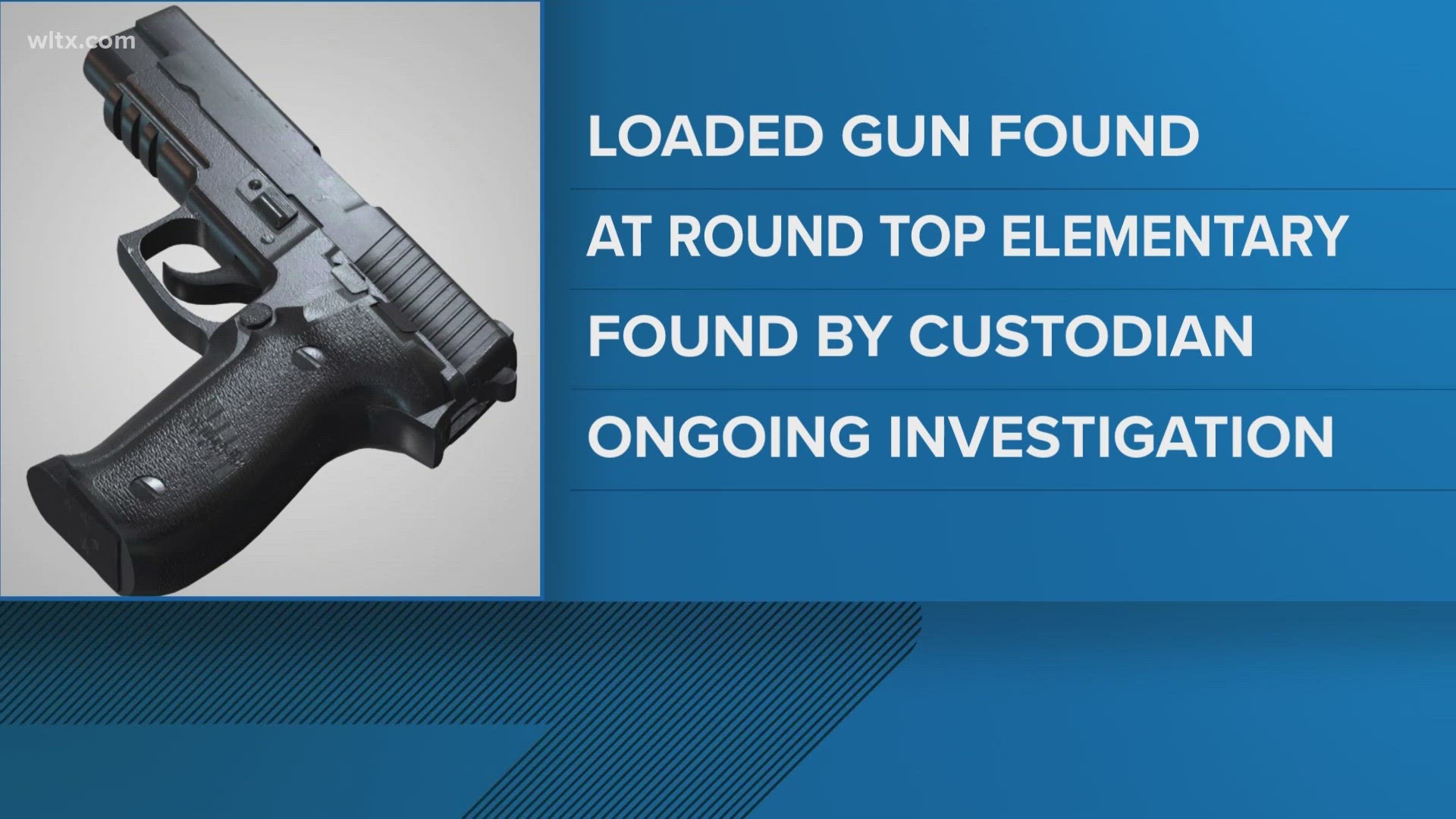 The gun was found after hours by the Round Top elementary school's custodian.