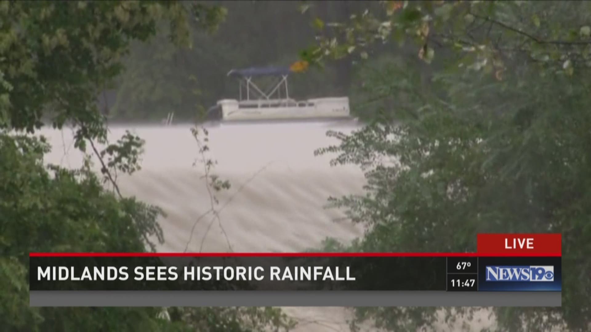 Flooding of Forest Lake Dam