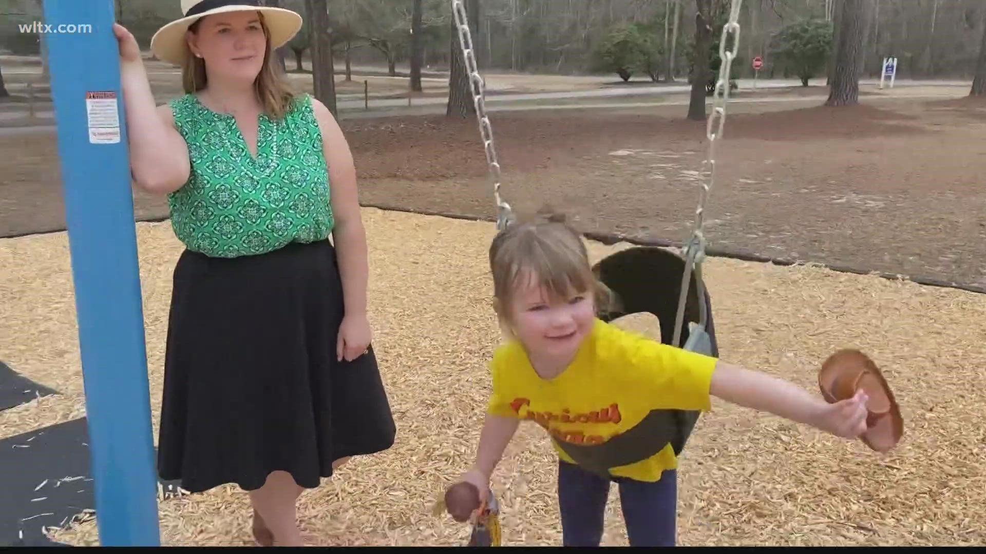 Parents and kids talk about how much they love the new park.