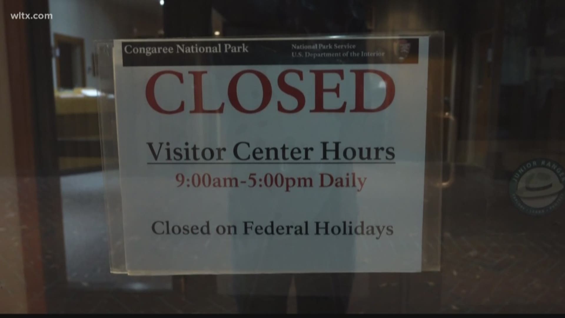 Here in South Carolina the effects of the government shutdown are being felt