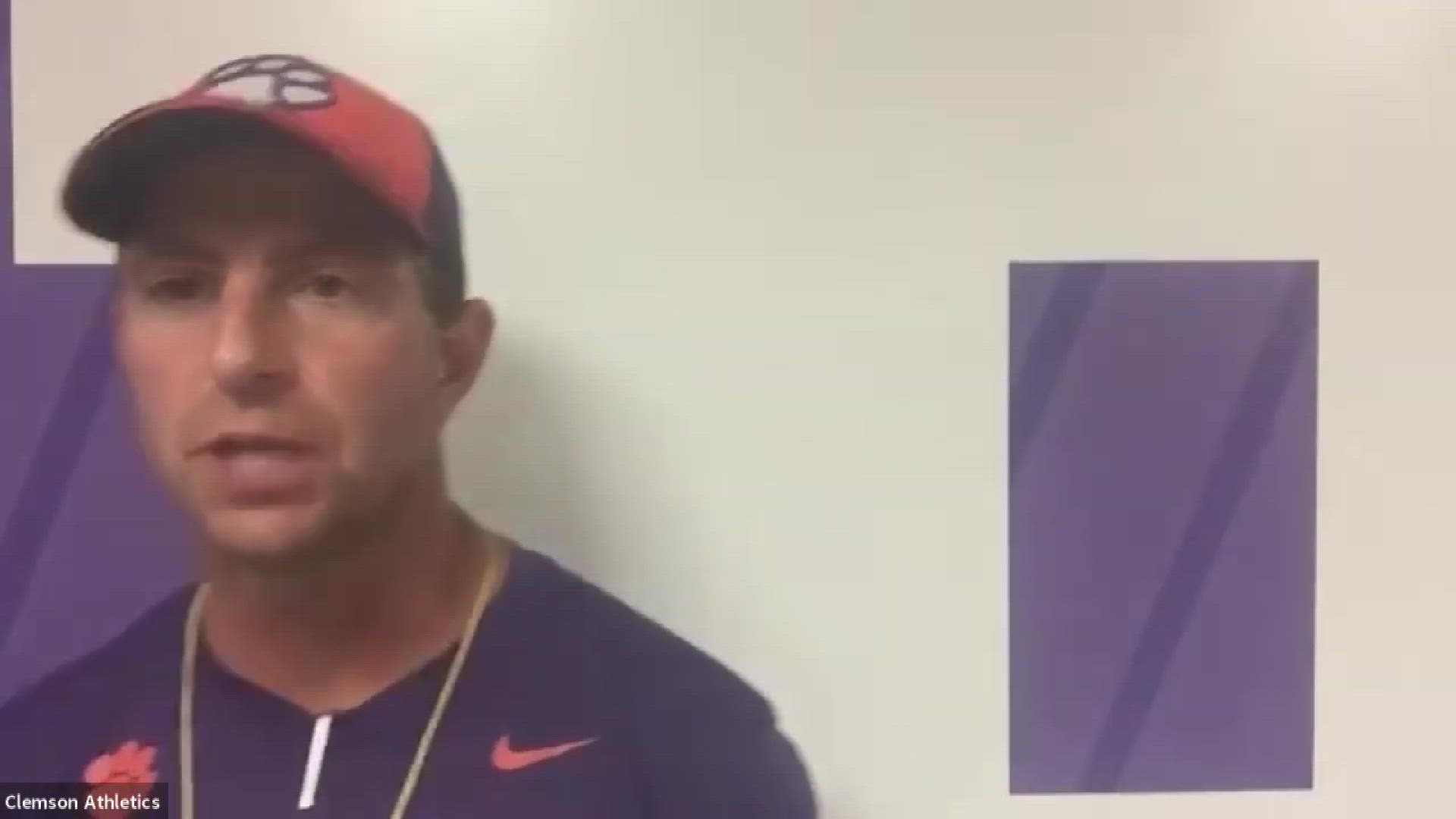 Clemson head coach Dabo Swinney breaks down Thursday's scrimmage