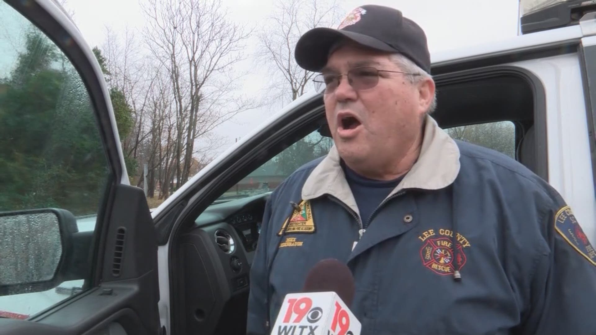 Lee County fire chief Mike Bedenbaugh describes their response to a propane tank leak in Bishopville