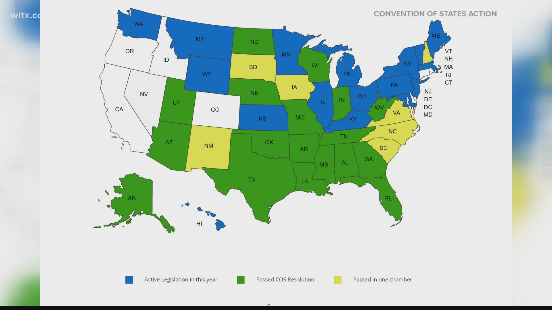 'Convention of states' bill passes key vote in SC Senate