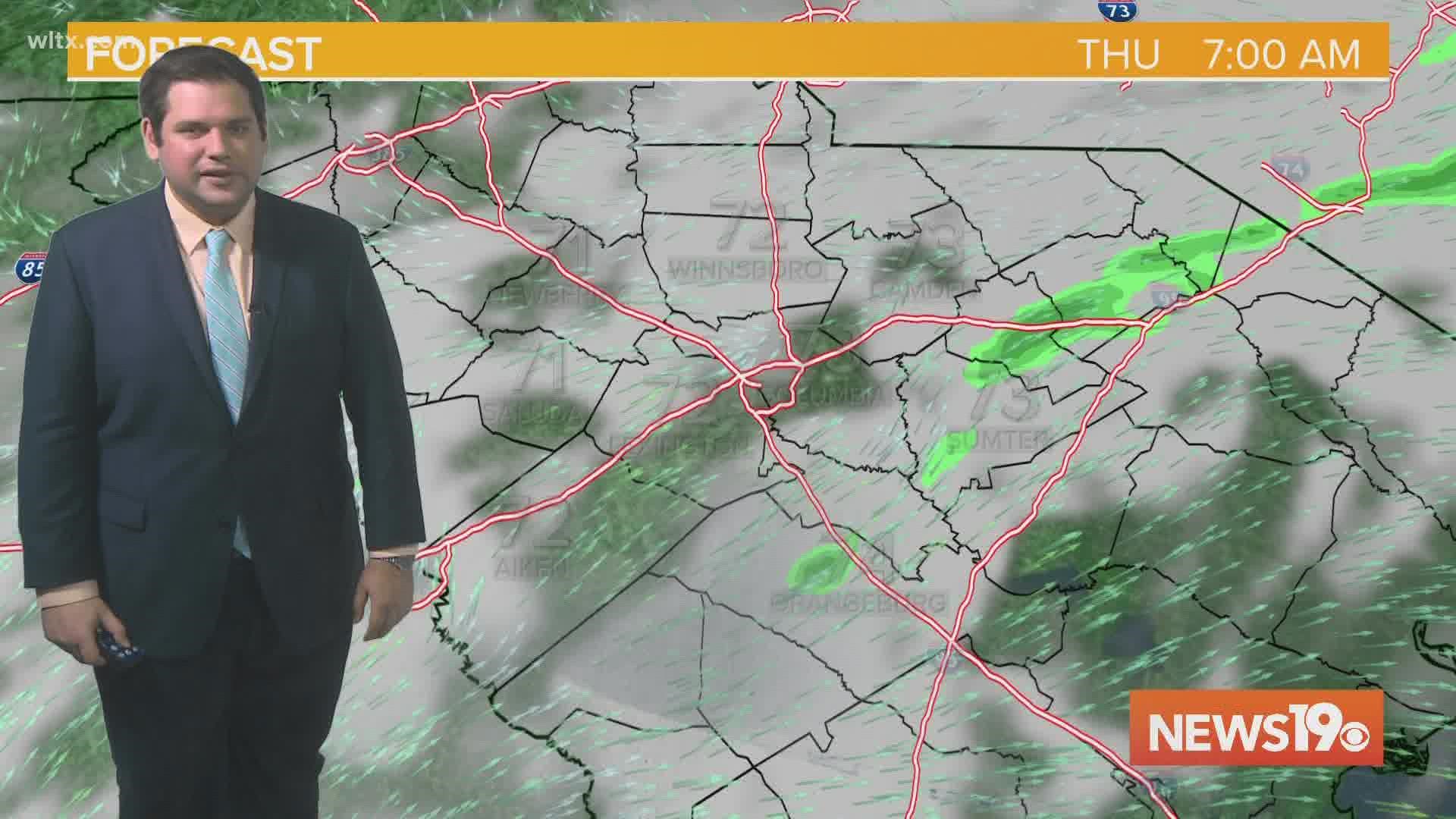 Storms could bring heavy rain and gusty winds Thursday afternoon | wltx.com
