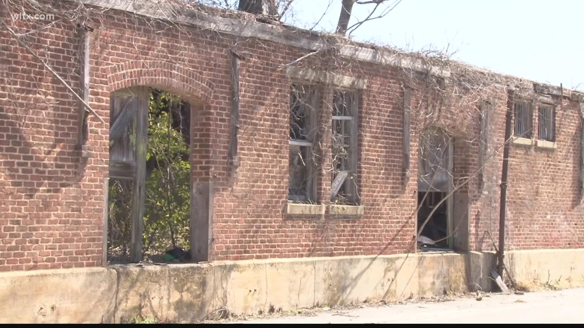 The depot, in Bishopville, was the center of the city and now it has fallen into disrepair.
