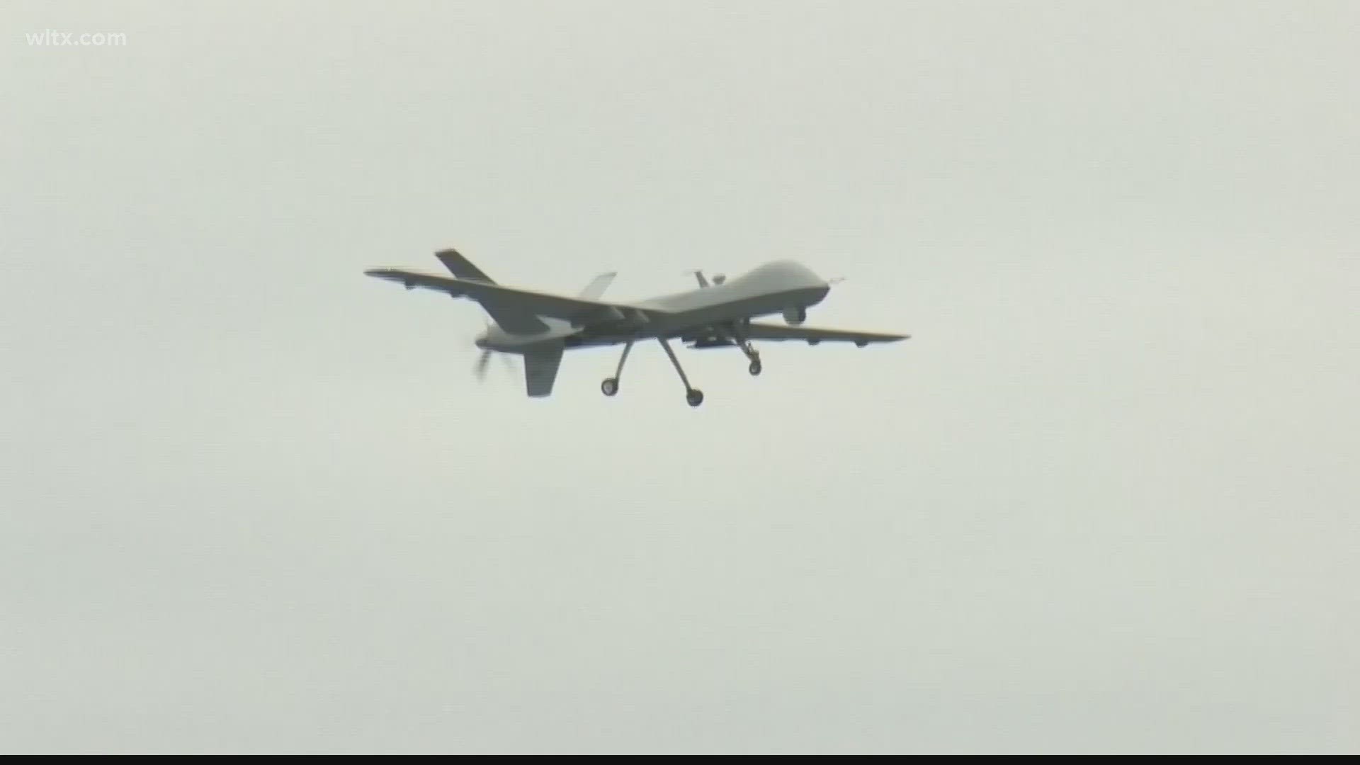 The U.S. military says a Russian fighter jet struck the propeller of an American drone over the Black Sea.