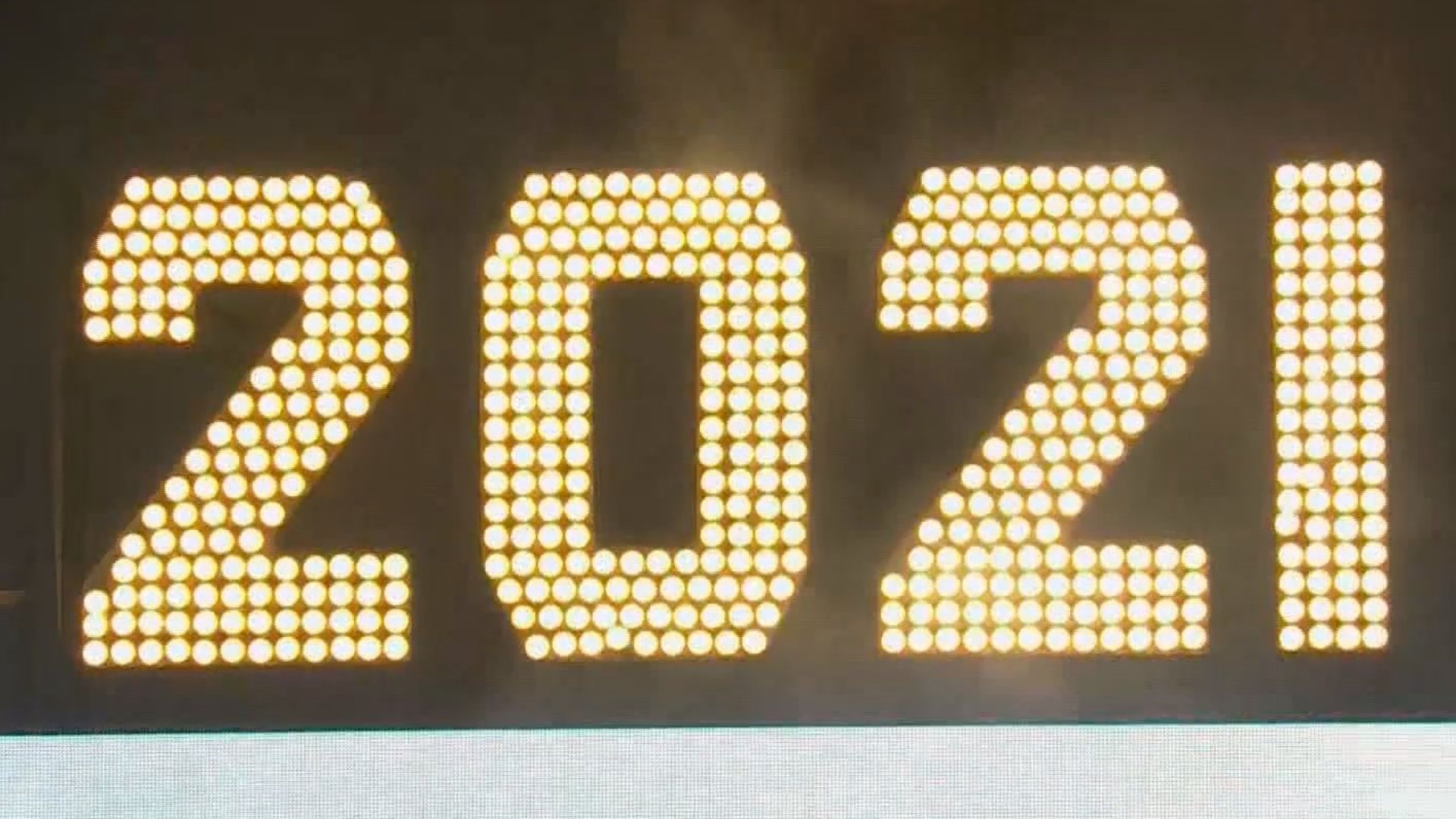 The famous Times Square Ball drop in New York City officially signaled the start of 2021