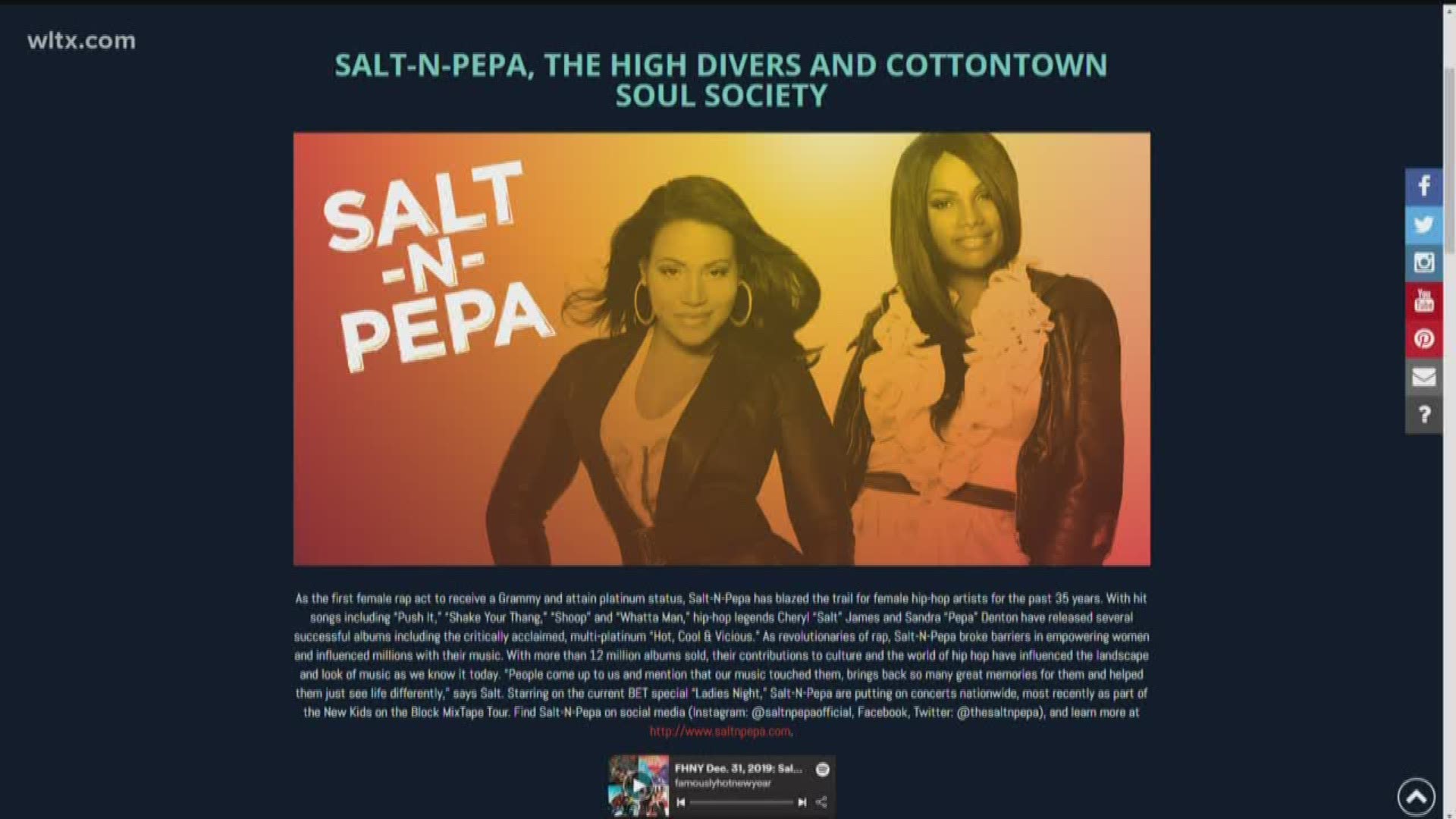 Salt-n-Pepa were the first female rap act to win a Grammy and produced hits such as "Push It," "Shoop," and "Whatta Man."