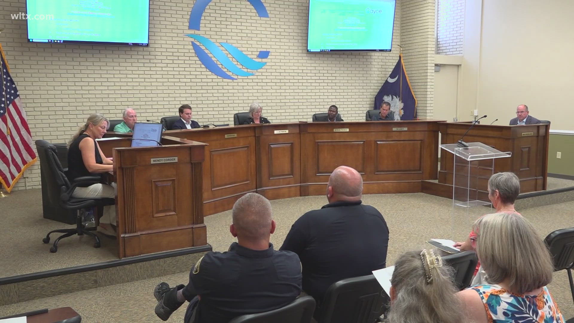 Chief Bruce Wade was sworn in at the Cayce Council meeting and additional land Saxe Gotha Industrial park will be part of Cayce. 