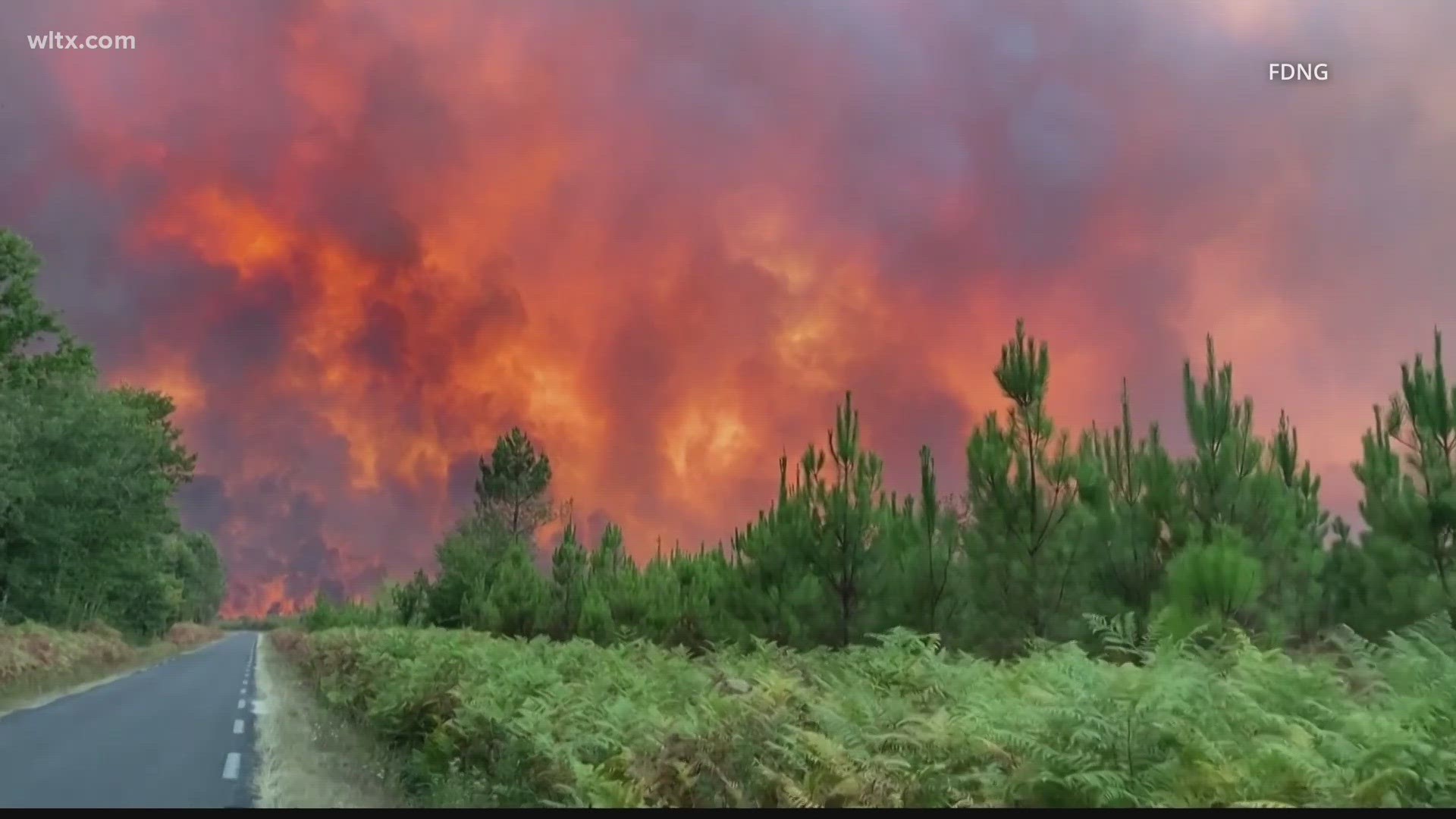 The smoky skies were seen even here in the Midlands -- are a result of a series of wildfires raging across Canada.