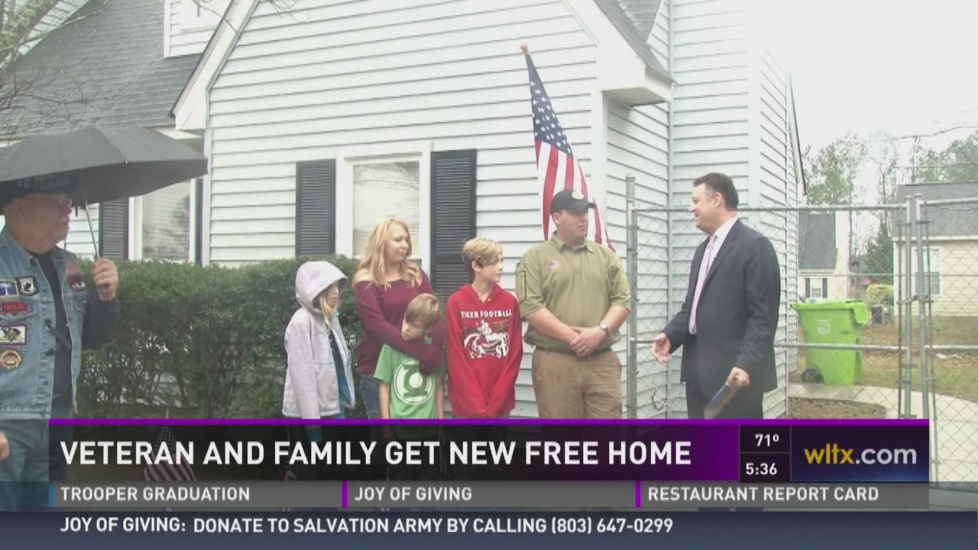 A Midlands veteran got a mortgage free home just in time for Christmas.