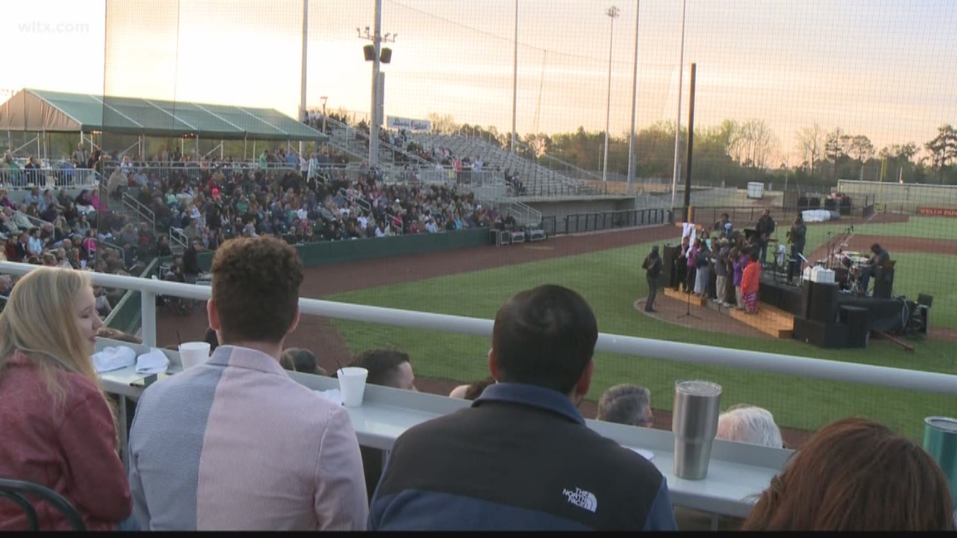 A community-wide Easter Sunday Sunrise Service was held at Lexington County Baseball Stadium.