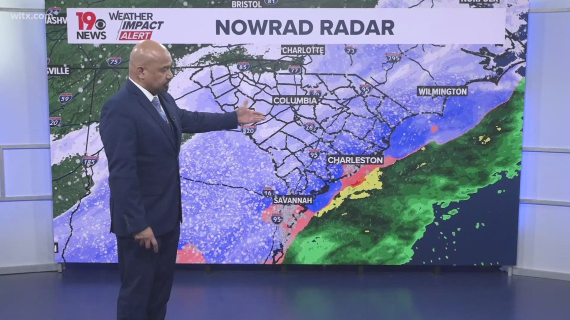 Snow forecast evening update for South Carolina  | wltx.com