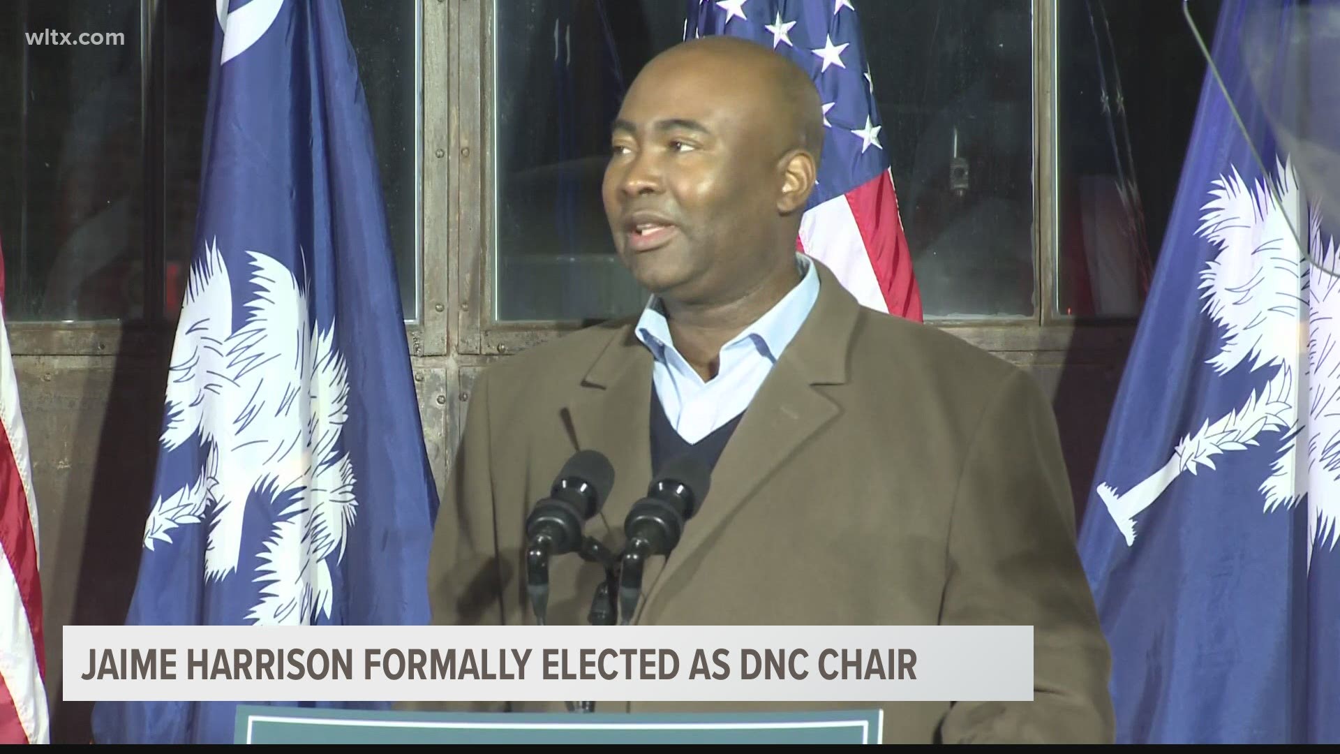 The Democratic National Committee formally elected Jaime Harrison of South Carolina as chair on Thursday.