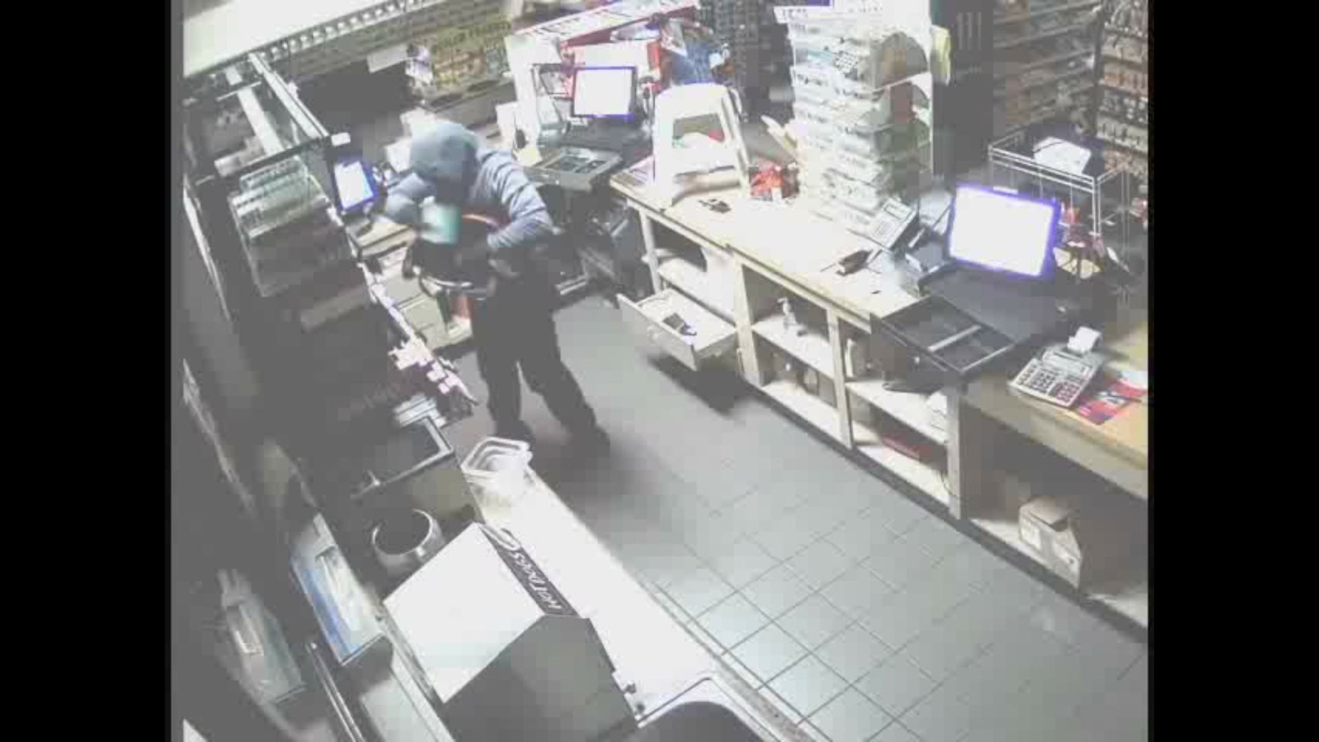 Deputies say the suspect shown in surveillance video stole more than $4,000 worth of cigarettes.