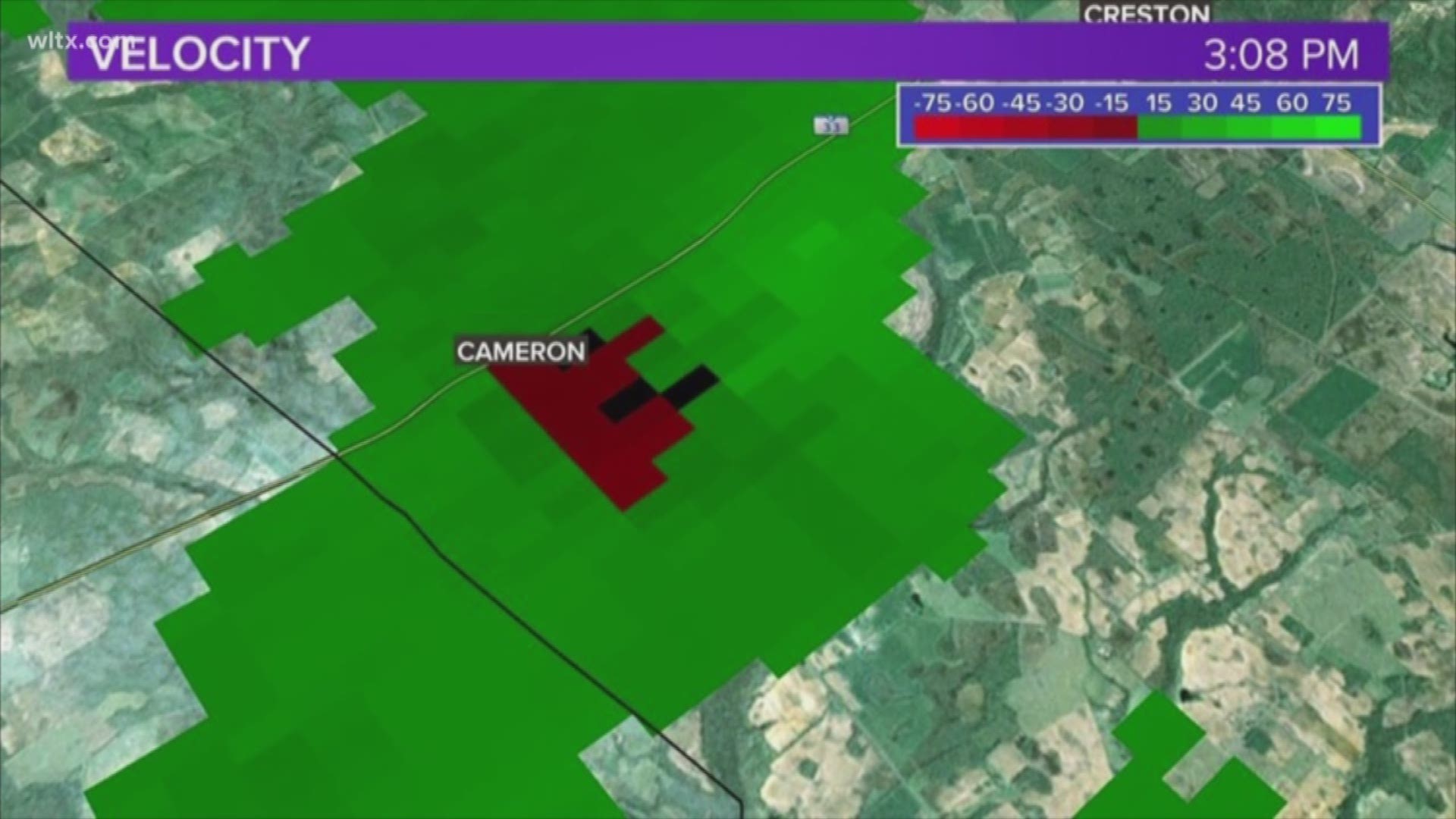 The weather service says the tornado was likely an EF-0, which is the lowest rating on the tornado intensity scale.