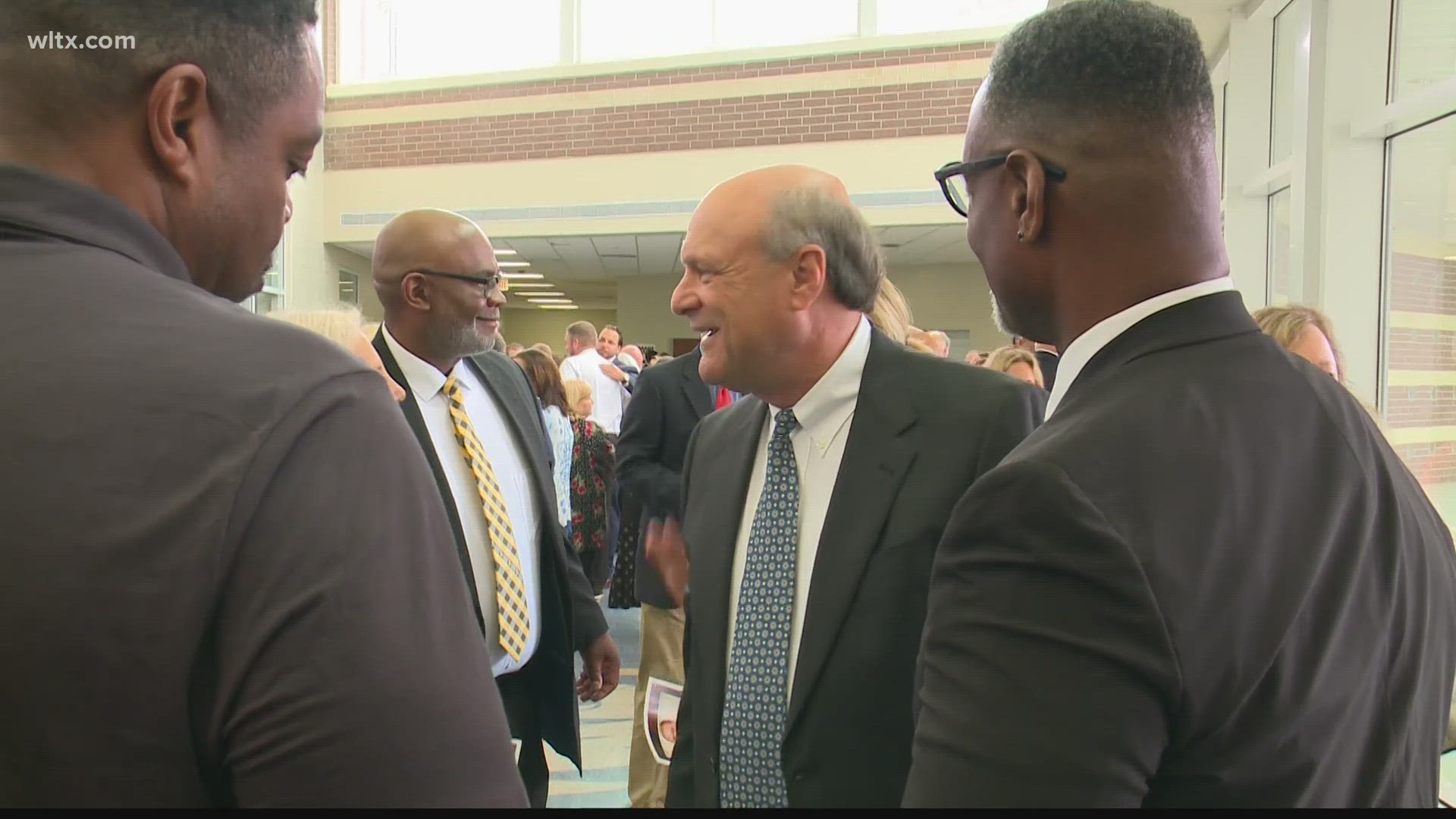 A memorial service was held Friday at Lexington High School for former USC assistant football coach Brad Lawing who had many stops in his long career.