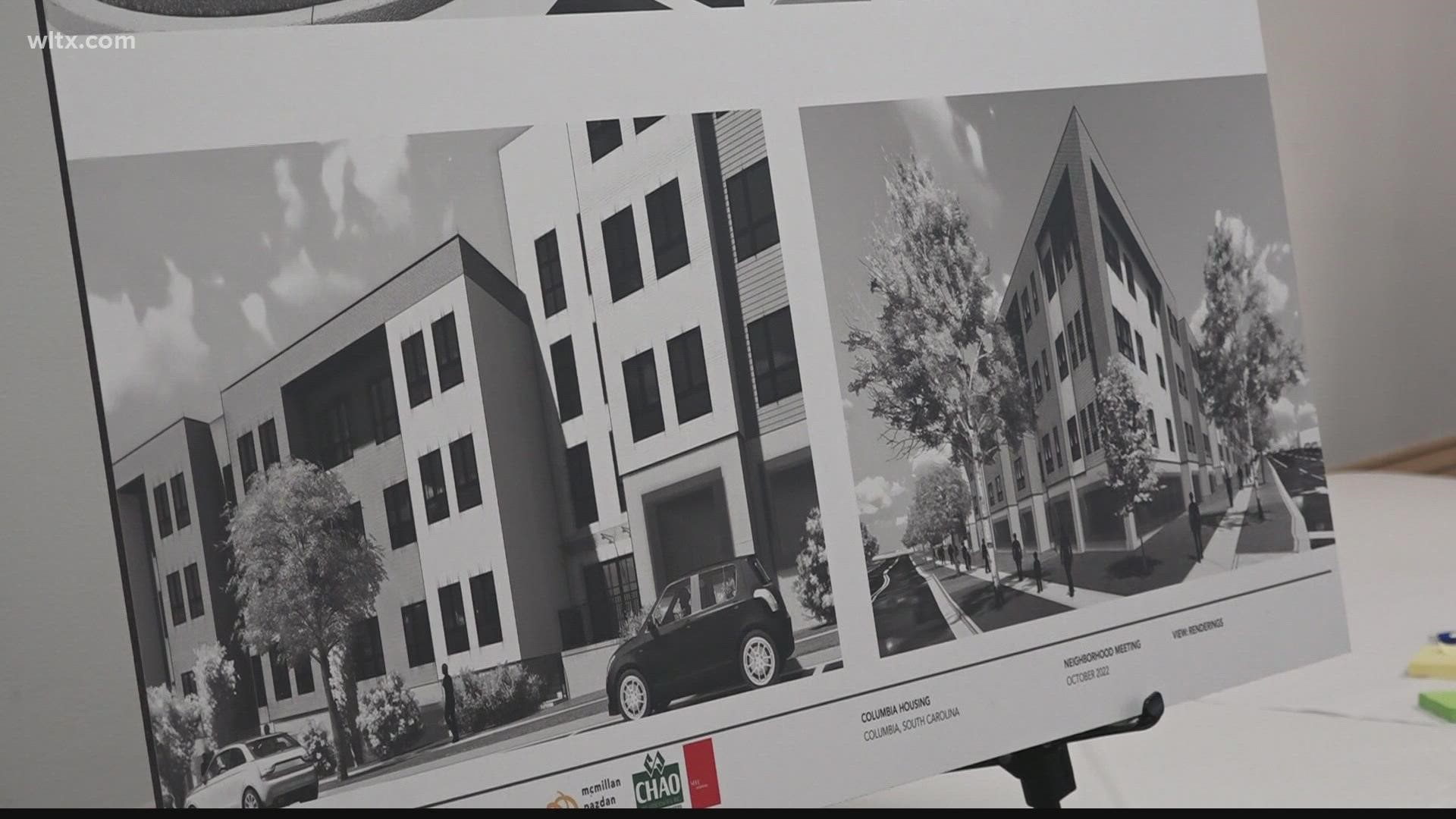 Columbia Housing on Monday unveiled plans for a new housing project at the former site of Allen-Benedict Court in Columbia.