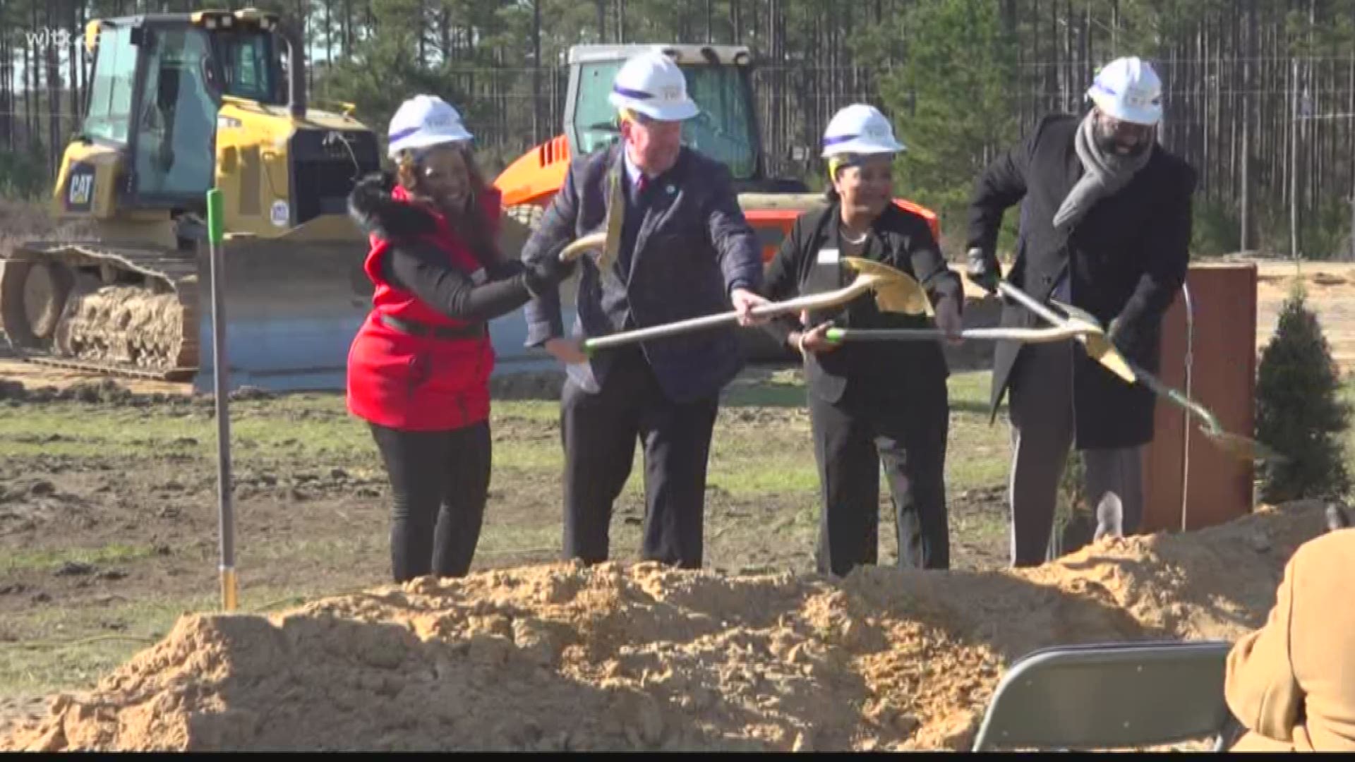 New ground was broken here today in the Richland 2 school district for a project that's been in the works for nearly a decade