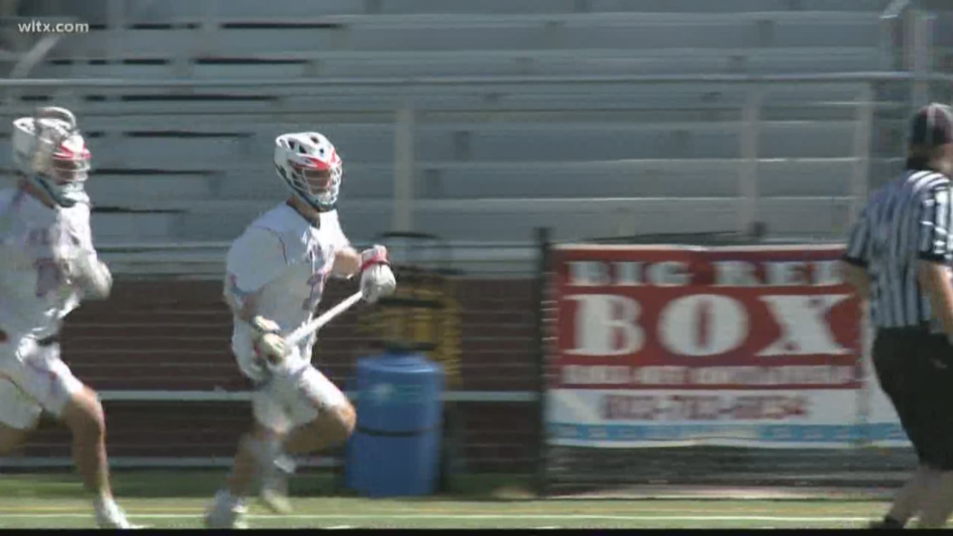 A.C. Flora senior Blake Giles is a member of the Falcon lacrosse team