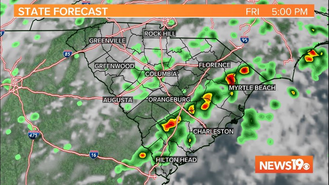 Summertime pattern of heat, daytime thunderstorms return to