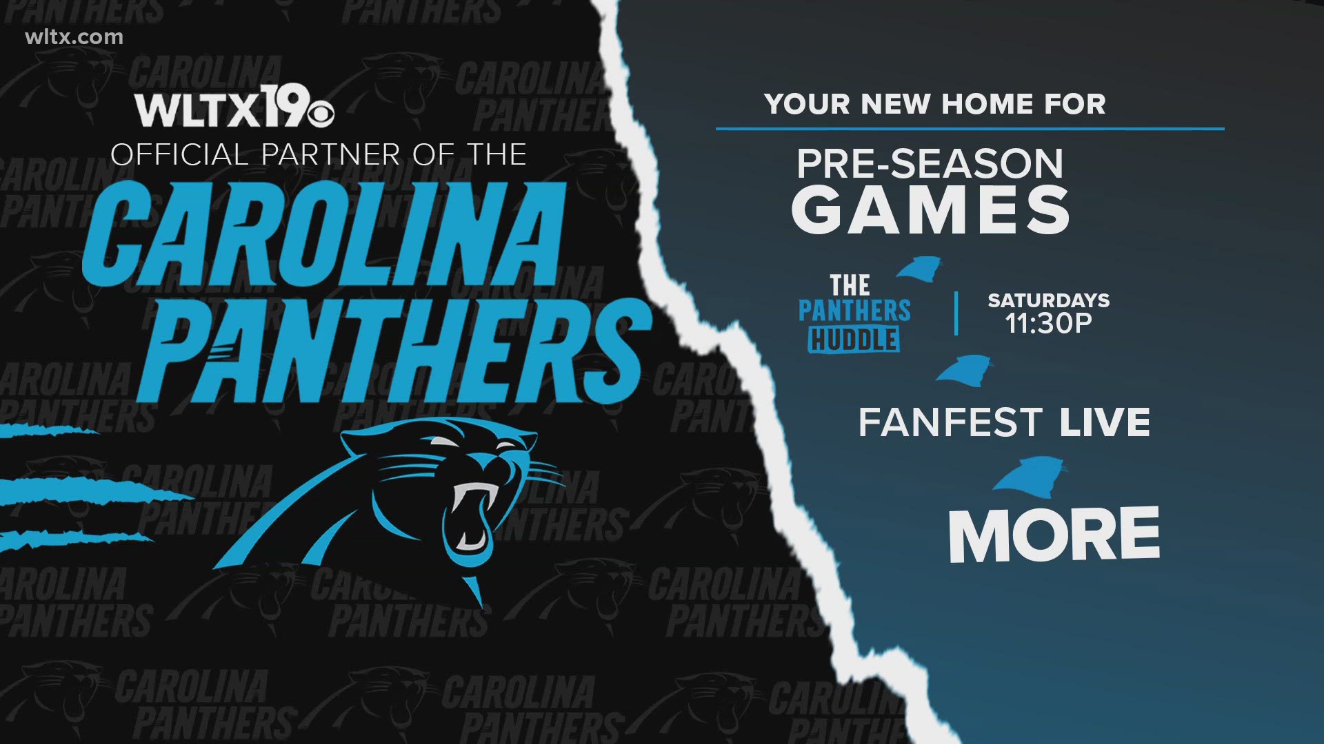 WLTX is now the Midlands’ Official Television Station of the Carolina Panthers.